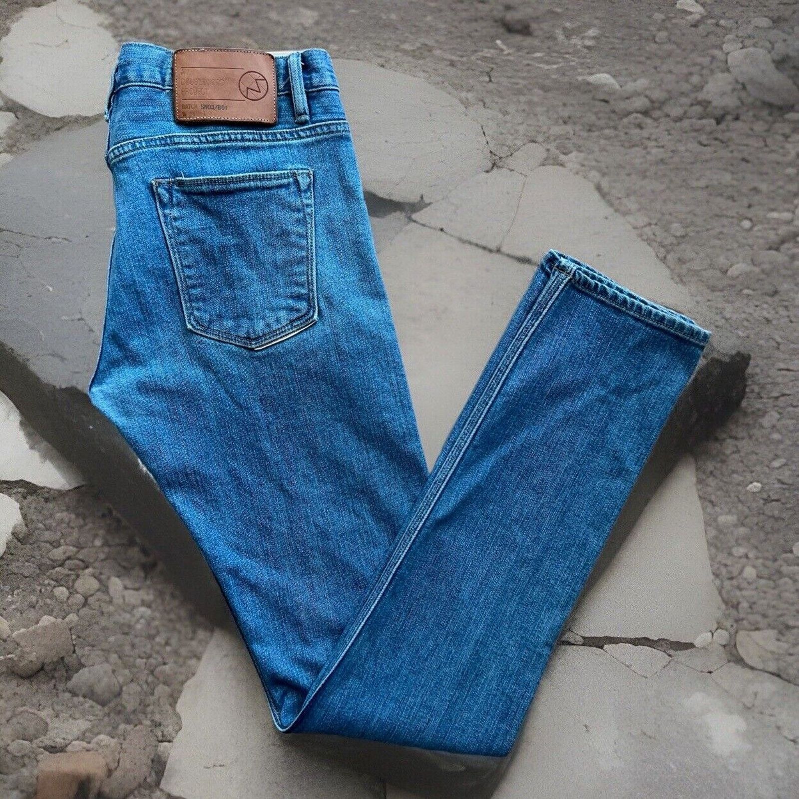 Doublewood Doublewood Project Selvedge Jeans 33 Blue Slim Fit Casual Size US 33 - 1 Thumbnail