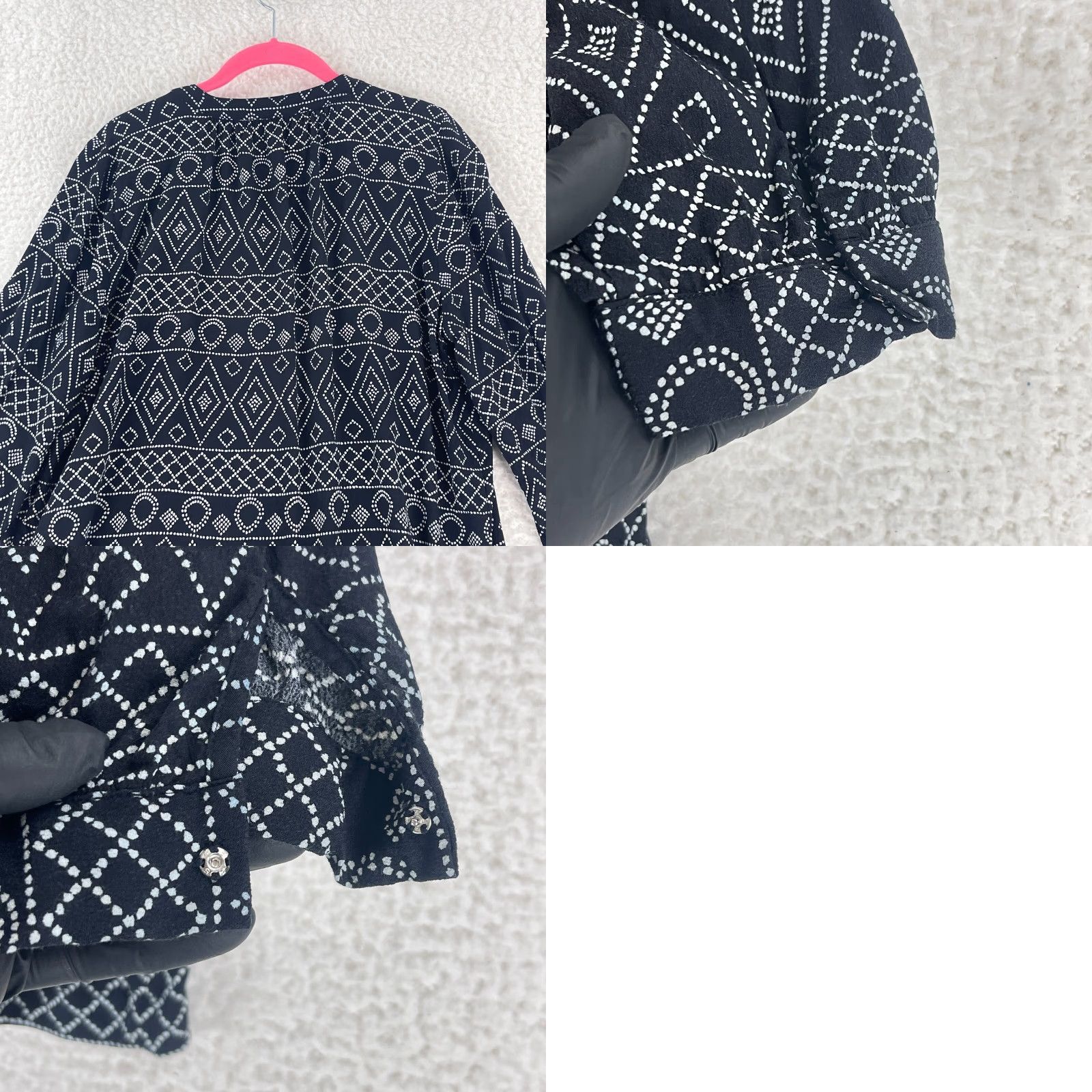 Madewell Madewell Black Lace-Up Peasant Caravan Shirt Womens 3/4 Sleeve Size Large Size L / US 10 / IT 46 - 10 Thumbnail