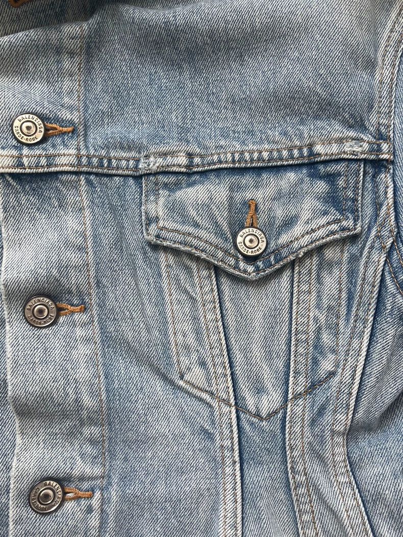 Balenciaga Balenciaga size 32 Solid button pocket denim jacket with lo Size XS / US 0-2 / IT 36-38 - 3 Thumbnail