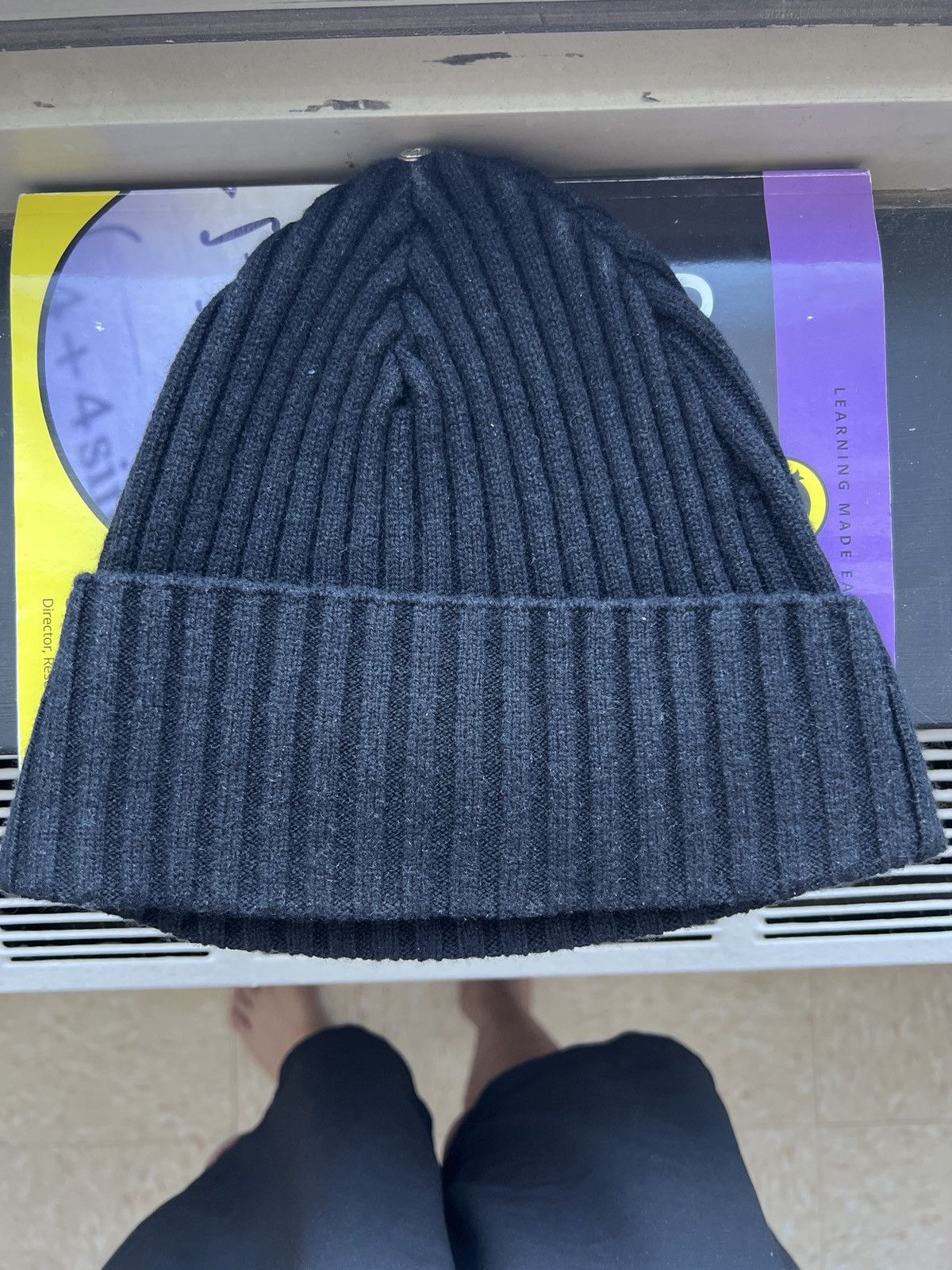 Chrome Hearts Chrome Hearts Cashmere Plus Cross Patch Beanie Size ONE SIZE - 2 Thumbnail