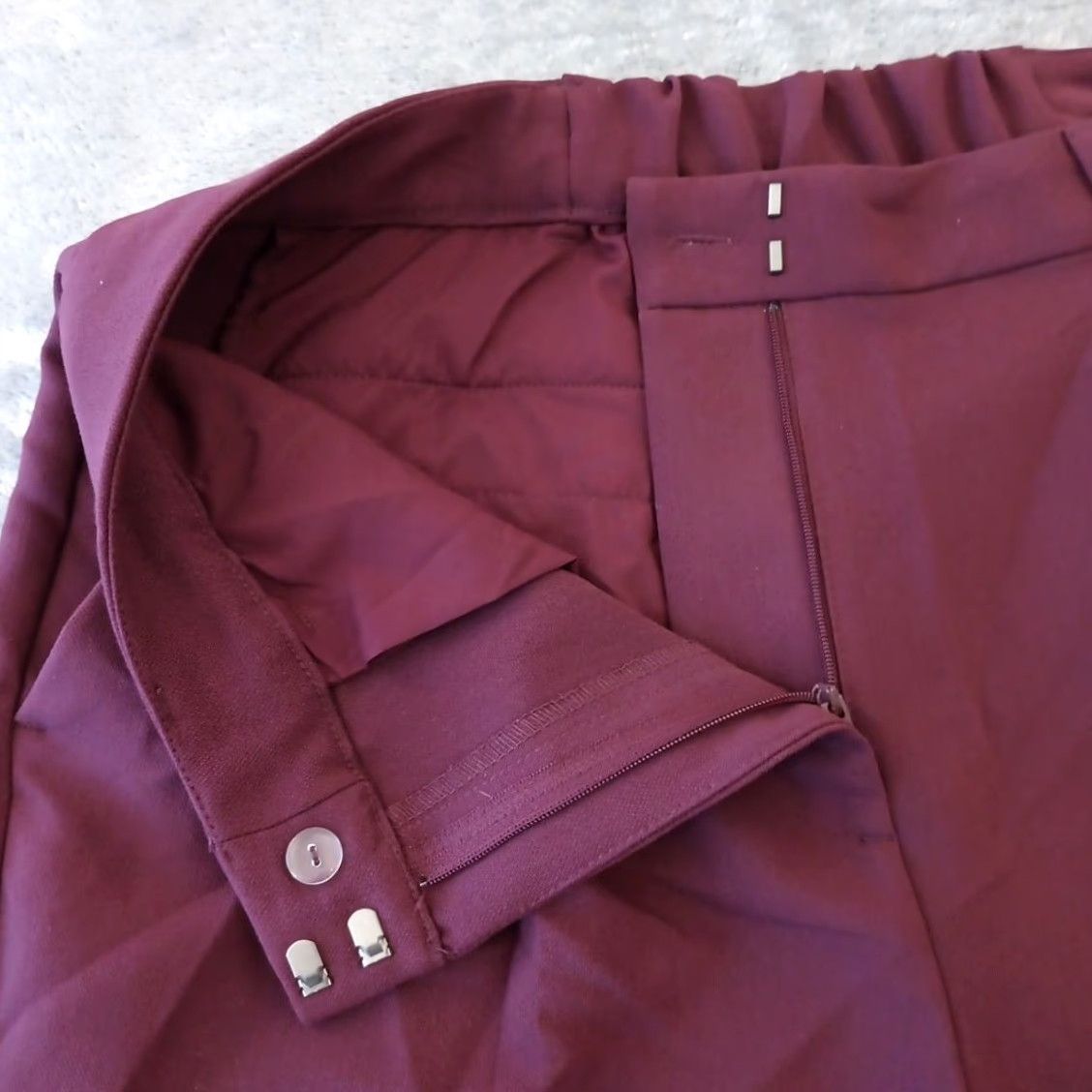 Old Navy Old Navy Pants Womens Large Purple Wide leg Pleated Front Pockets Tailored Dress Pants Size 36" / US 14 / IT 50 - 4 Thumbnail
