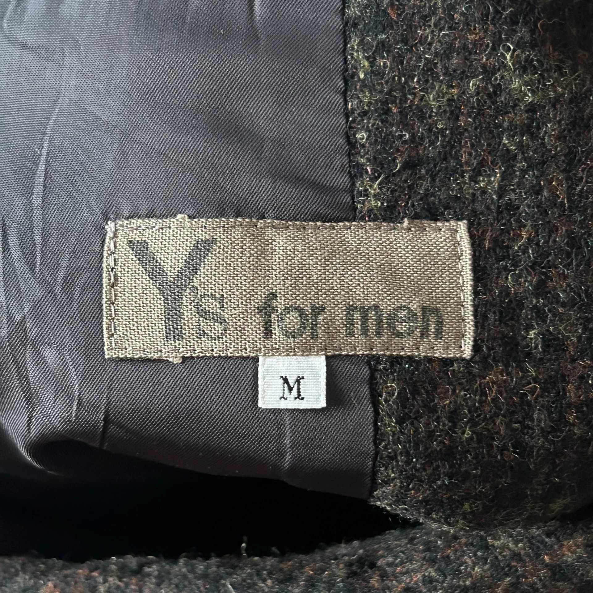Yohji Yamamoto Yohji Yamamoto Y's 80s Vtg Plaid Brown Wool Blazer Size US M / EU 48-50 / 2 - 4 Thumbnail