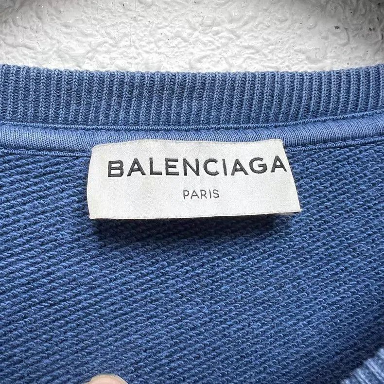 Balenciaga Balenciaga Gradient Logo Slogan Blue Crewneck Sweatshirt Size US XS / EU 42 / 0 - 3 Thumbnail