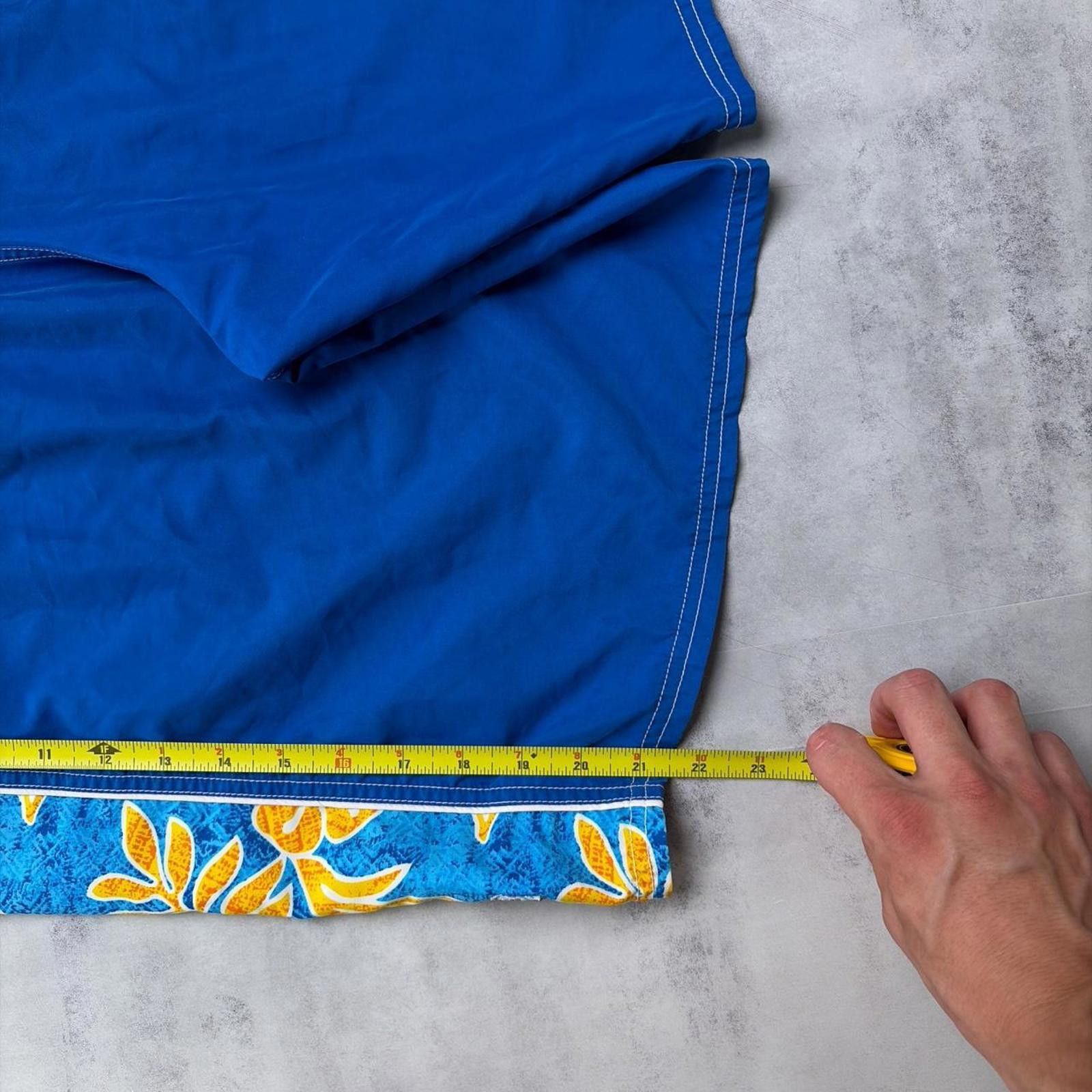 Ocean Pacific Vintage Blue Ocean Pacific Surf Floral Baggy Board Shorts Size US 36 / EU 52 - 7 Thumbnail