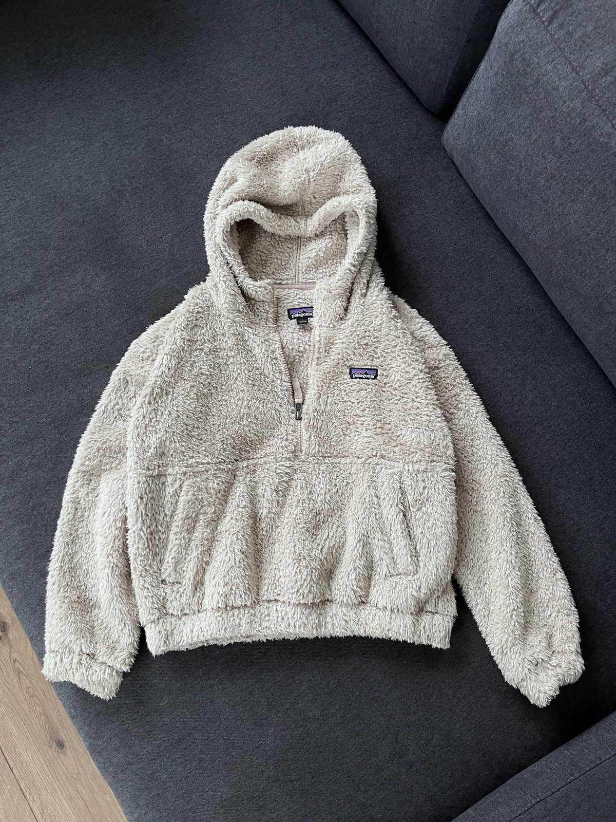 Patagonia Patagonia 1 2 Zip Fluffy Teddy Gorpcore Hooded Jacket TEENS Grailed