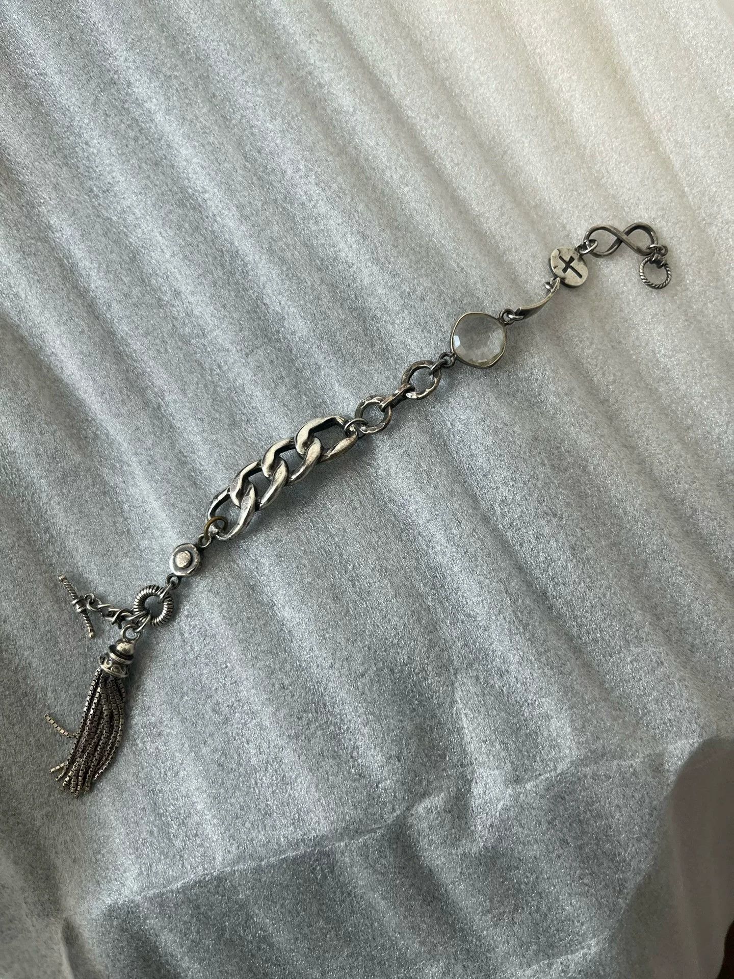 Gunda 925 Silver Tassel Bracelet Size ONE SIZE - 1 Thumbnail