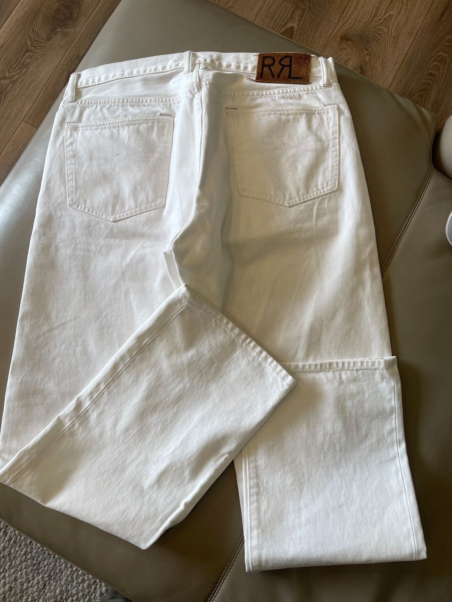 RRL Ralph Lauren RRL Double RL White Jeans Size US 34 / EU 50 - 3 Thumbnail