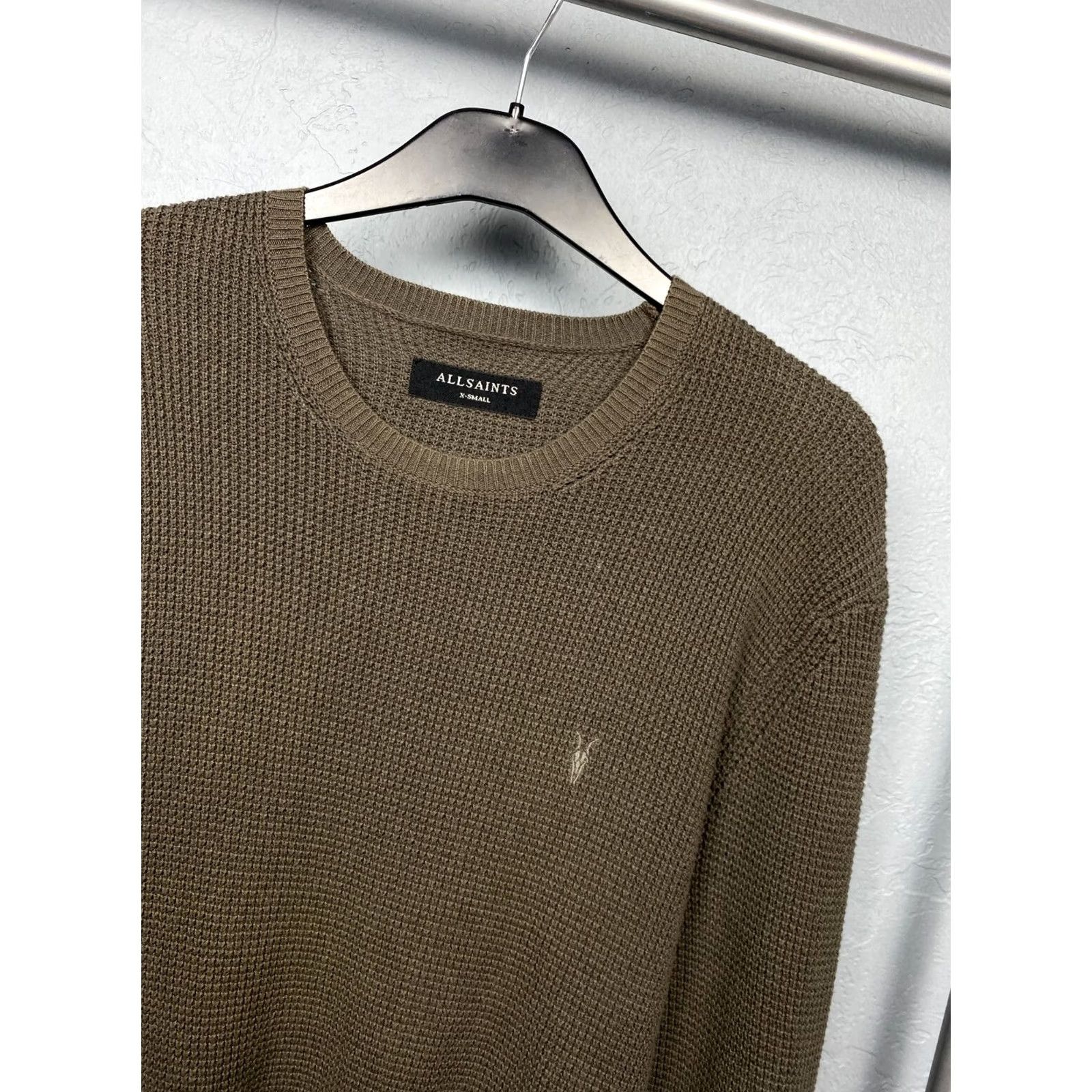 Allsaints Allsaints Mens Trias Crew Neck Knit Sweater XS Multicolor Cotton Knit Pullover Crewneck Shirt Sweater Mens XS Size US XS / EU 42 / 0 - 2 Thumbnail