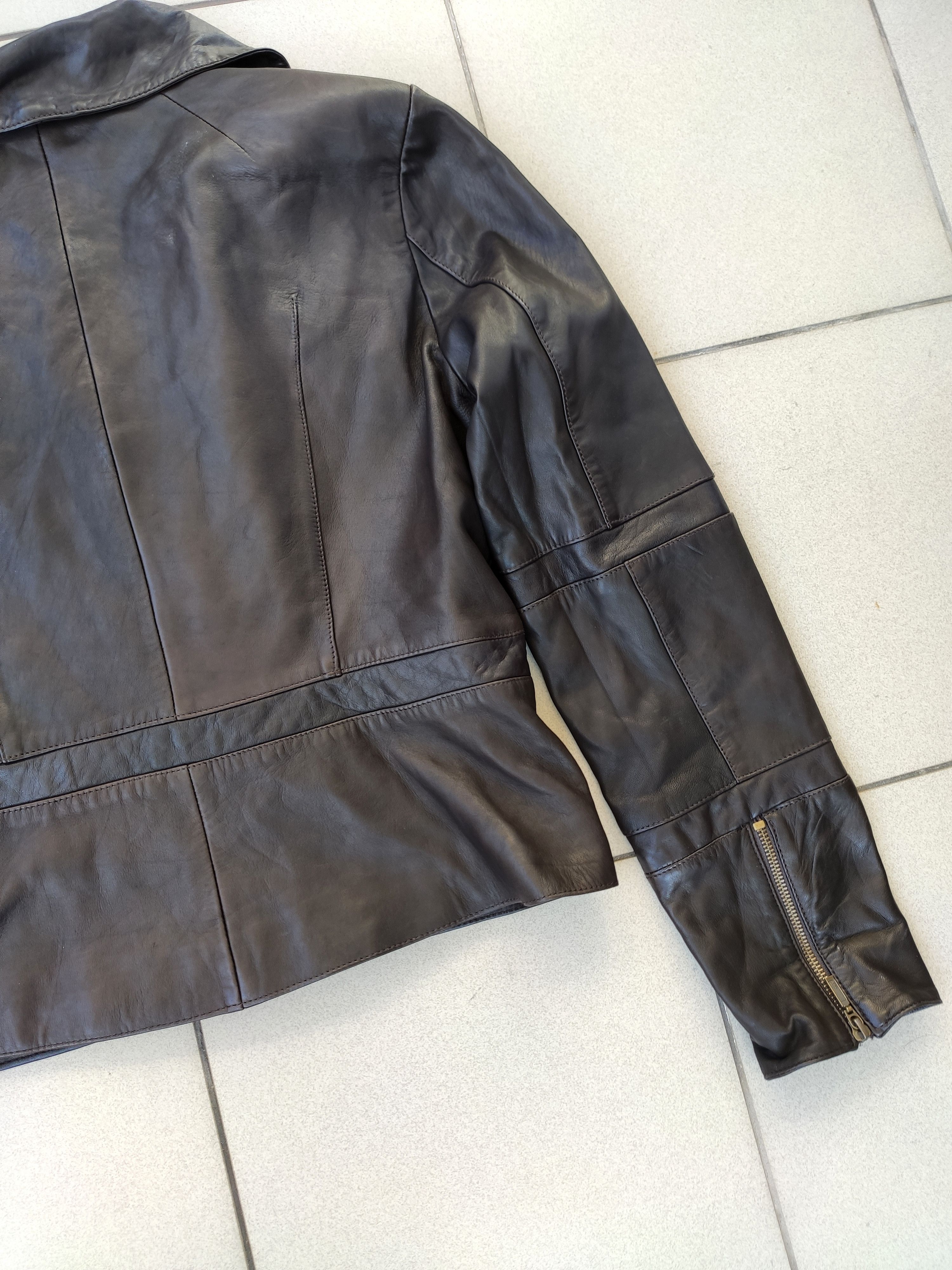 Vintage Vintage leather biker jacket women black y2k archive Size L / US 10 / IT 46 - 11 Thumbnail