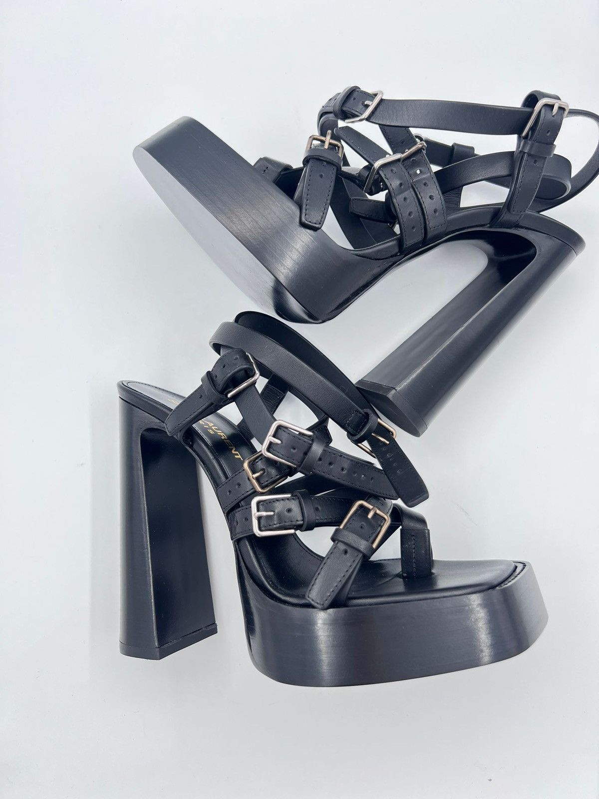Saint Laurent Paris New Saint Laurent Platz Sandals IT 38.5/ US 8.5 Size US 8.5 / IT 38.5 - 2 Thumbnail