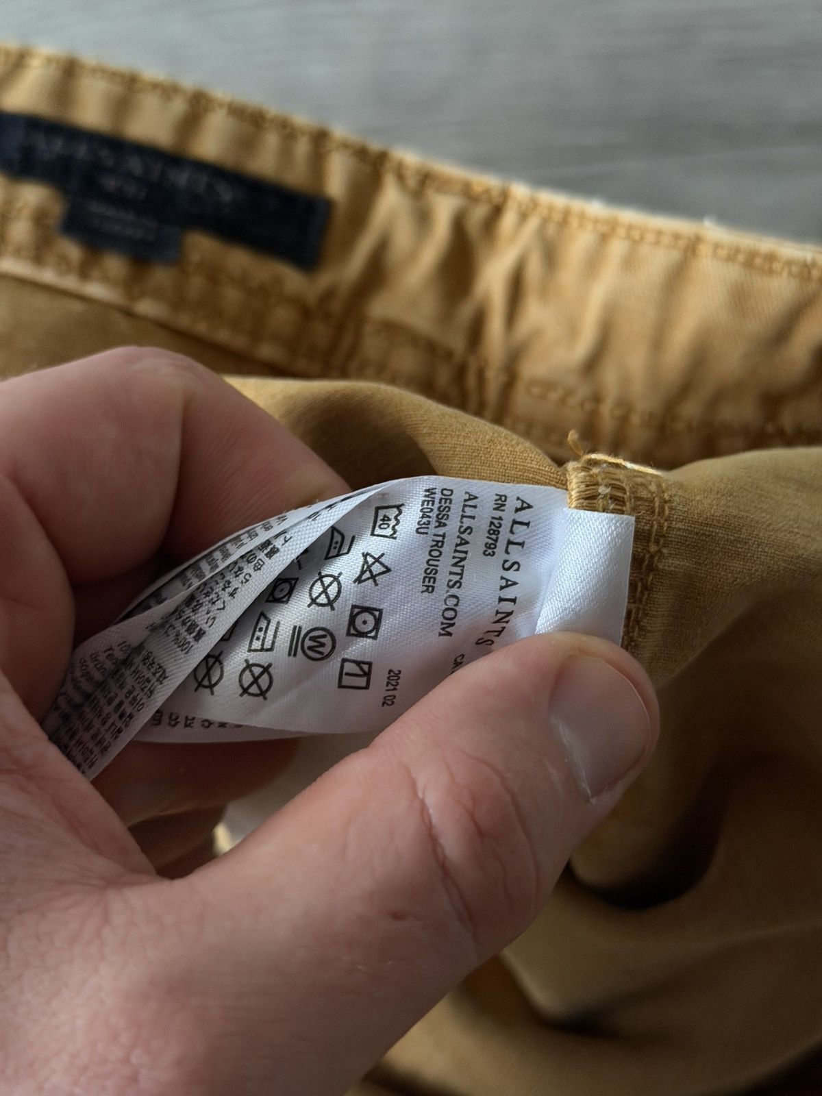 Allsaints Allsaints Mens Dessa Trouser Carpenter Opium Jeans Size US 31 - 20 Thumbnail