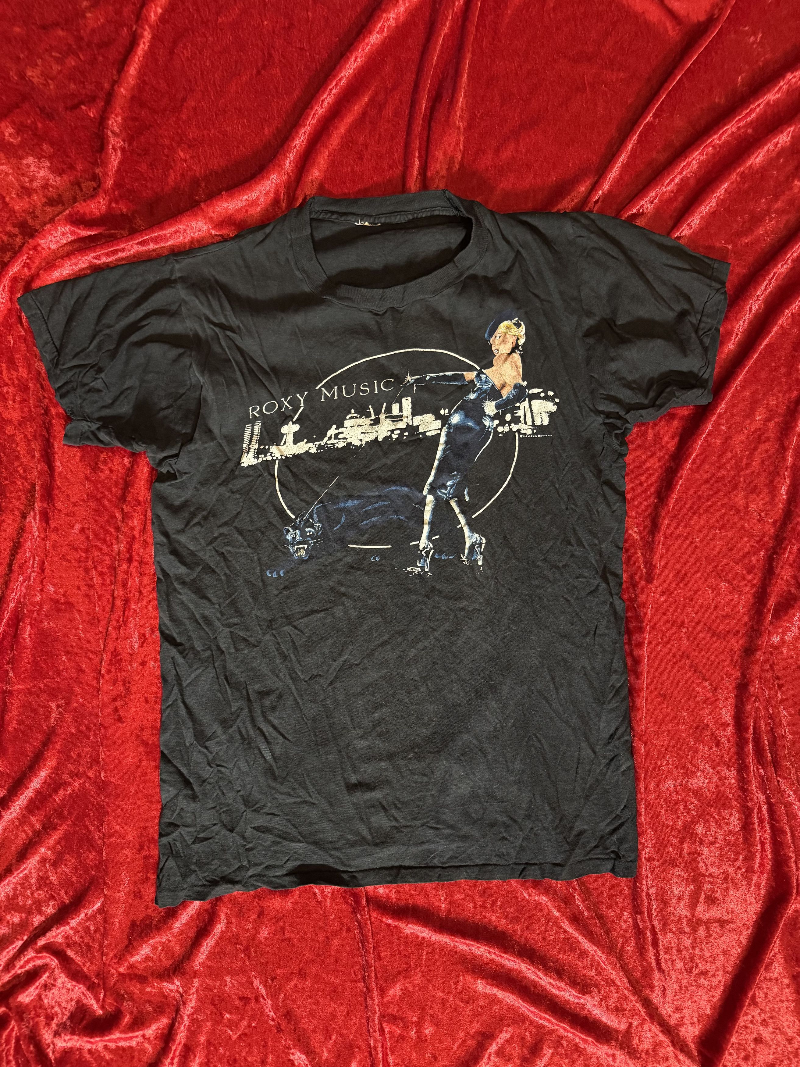 Vintage Vintage Roxy Music 80's T-shirt Size S Size US S / EU 44-46 / 1 - 1 Thumbnail