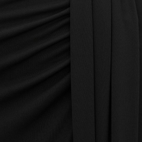 Dior o1bcso1str0226 341J45 Long Draped Skirt in Black Size 30" / US 8 / IT 44 - 3 Thumbnail