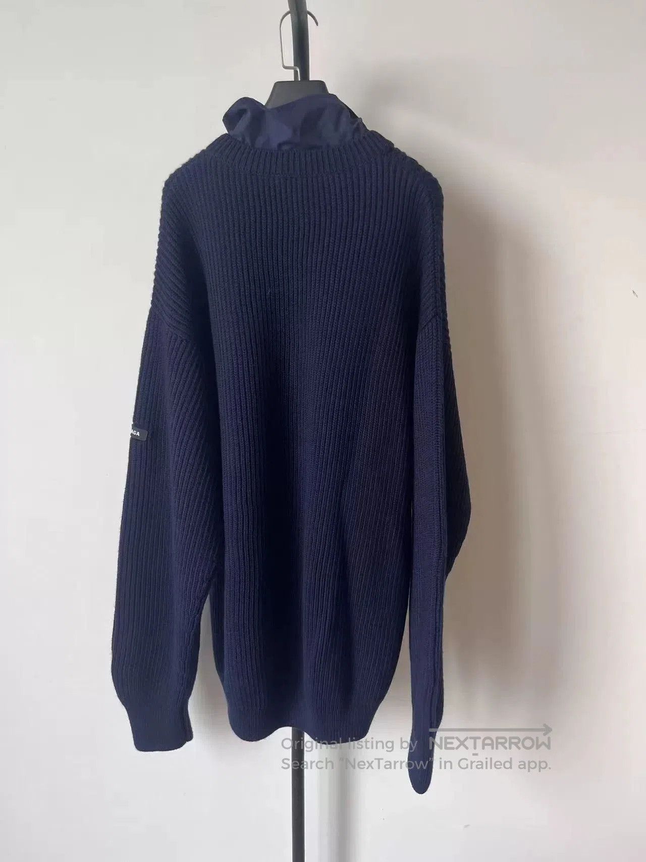 Balenciaga Balenciaga Men's Blue Layered Sweater. Size US S / EU 44-46 / 1 - 2 Thumbnail