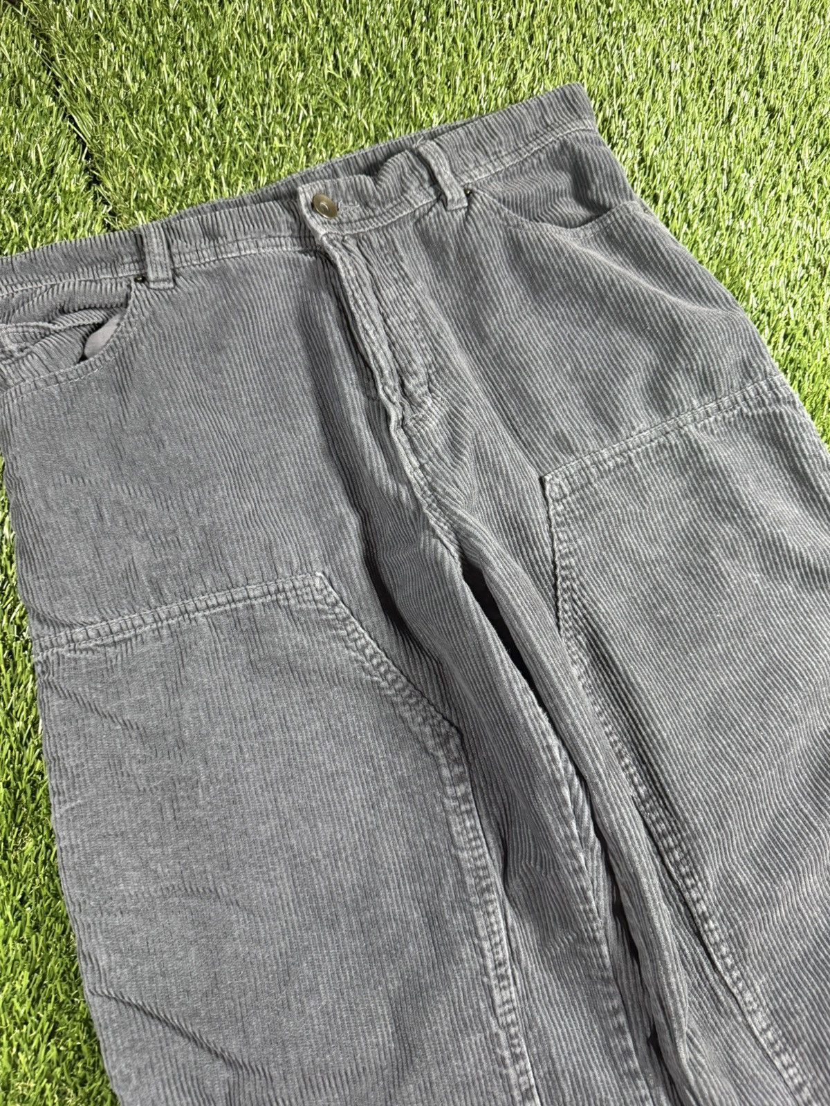 Vintage Vintage Y2k Gray Corduroy Double Knee Carpenter 34/31 Pants Size US 34 / EU 50 - 3 Thumbnail