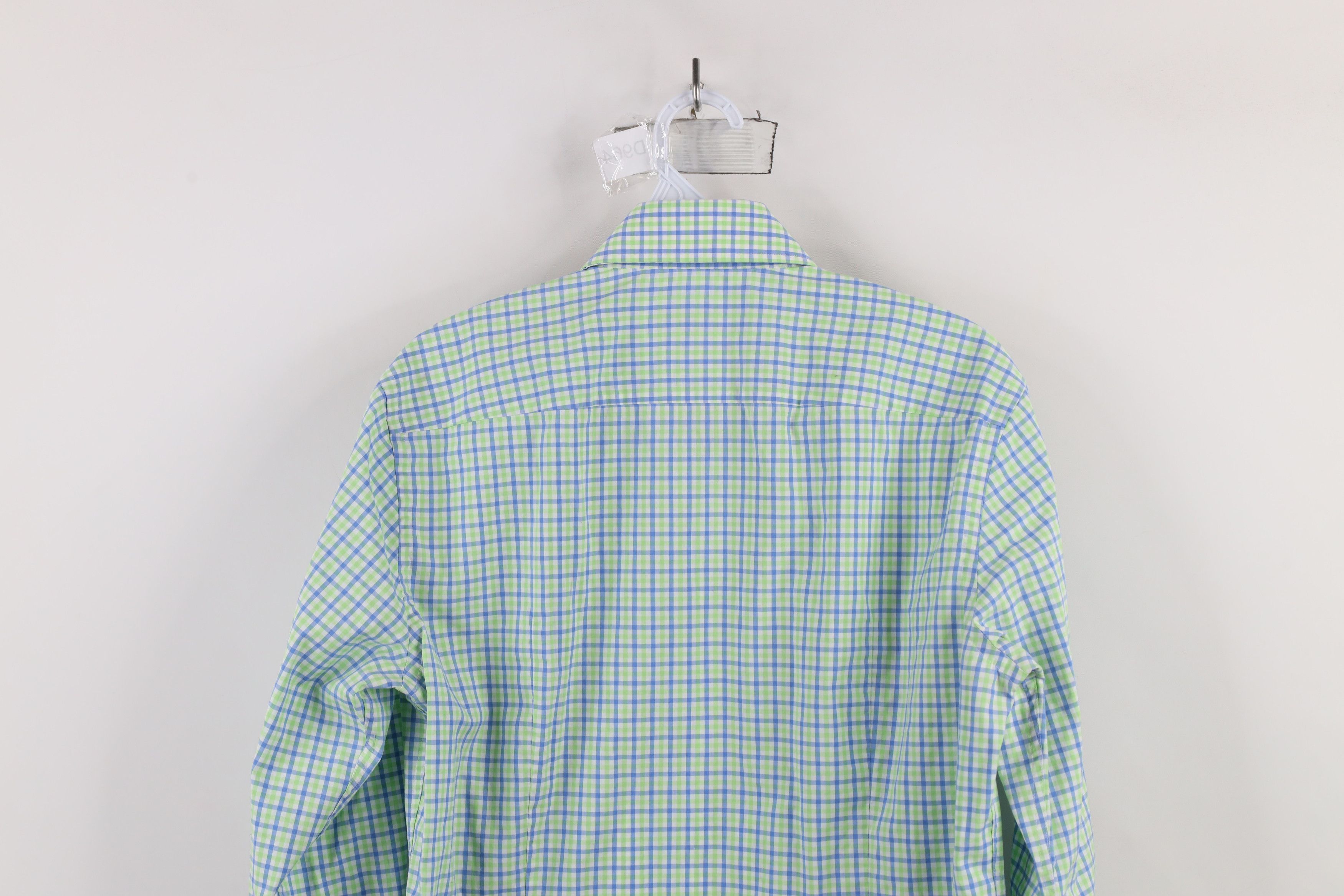 Hugo Boss × Vintage Hugo Boss Slim Fit Checkered Plaid Collared Button Shirt Size US S / EU 44-46 / 1 - 8 Thumbnail