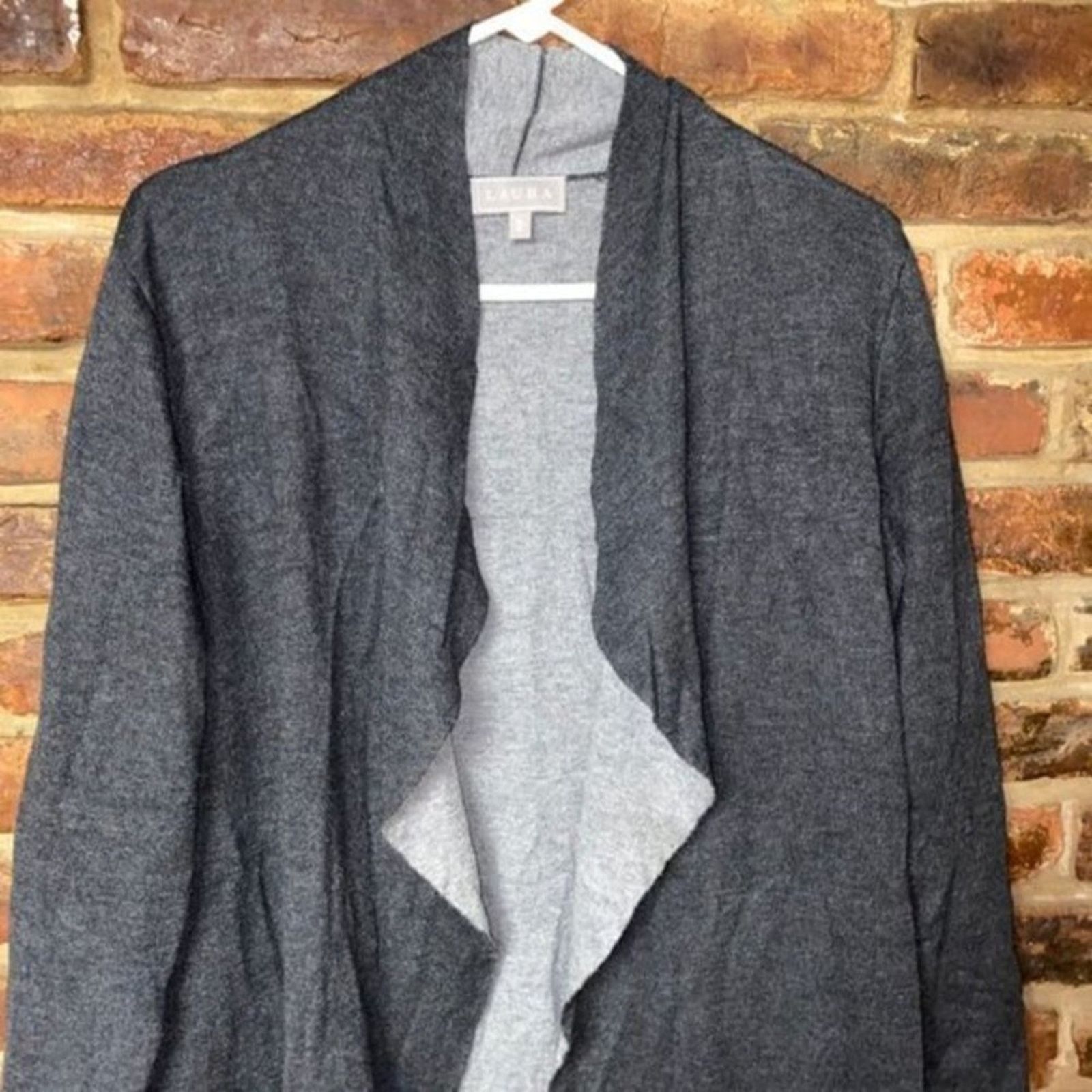 Other Laura Open Front Asymmetrical Cardigan Sweater Medium Size M / US 6-8 / IT 42-44 - 2 Thumbnail