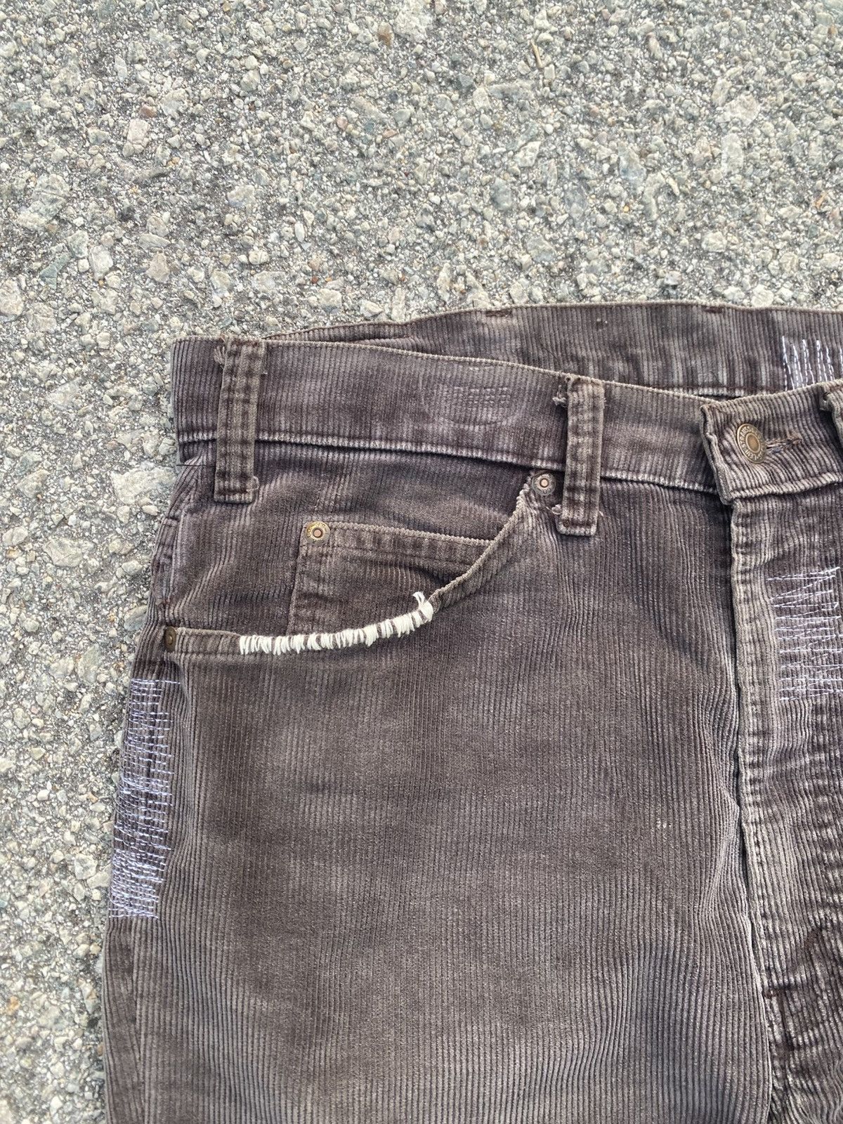 Levi's Vintage Clothing 1970s-80s Levis Corduroy Hippies Patchwork Flared Size US 34 / EU 50 - 10 Thumbnail