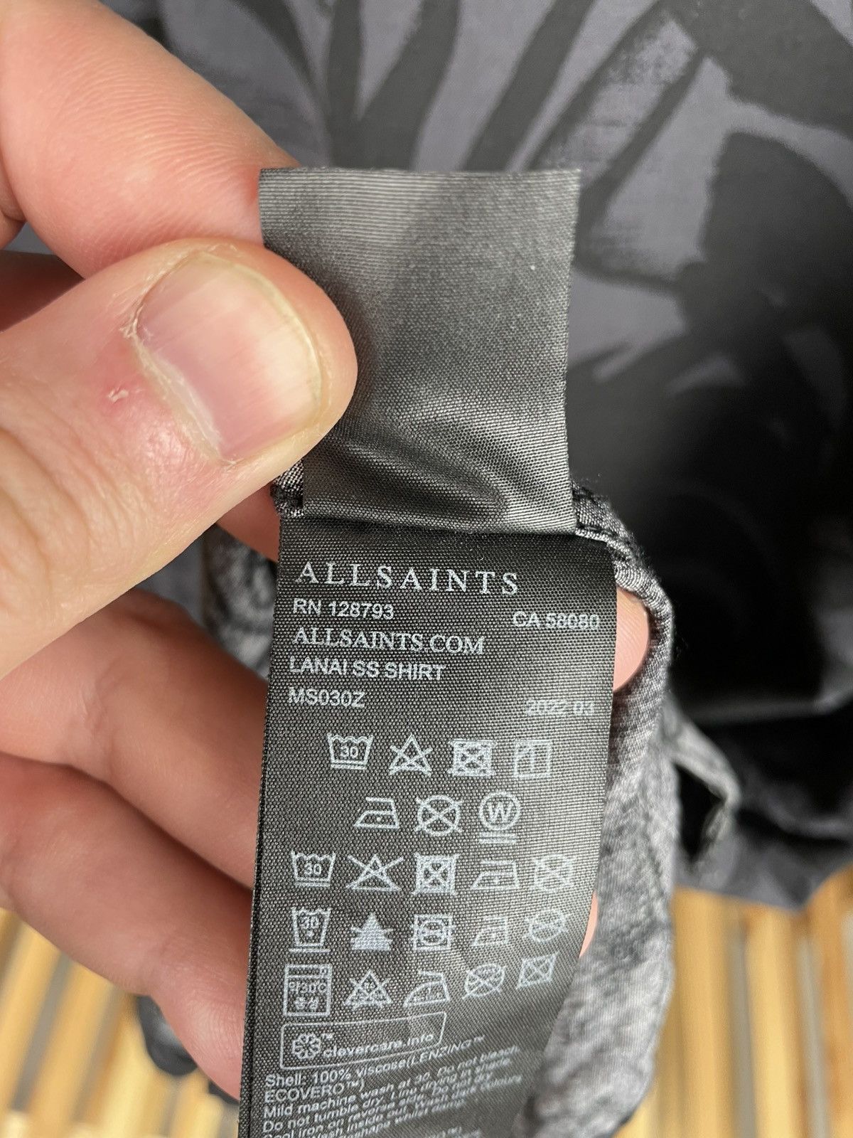 Allsaints × Vintage Allsaints lanai ss shirt viscose Size US XL / EU 56 / 4 - 9 Thumbnail