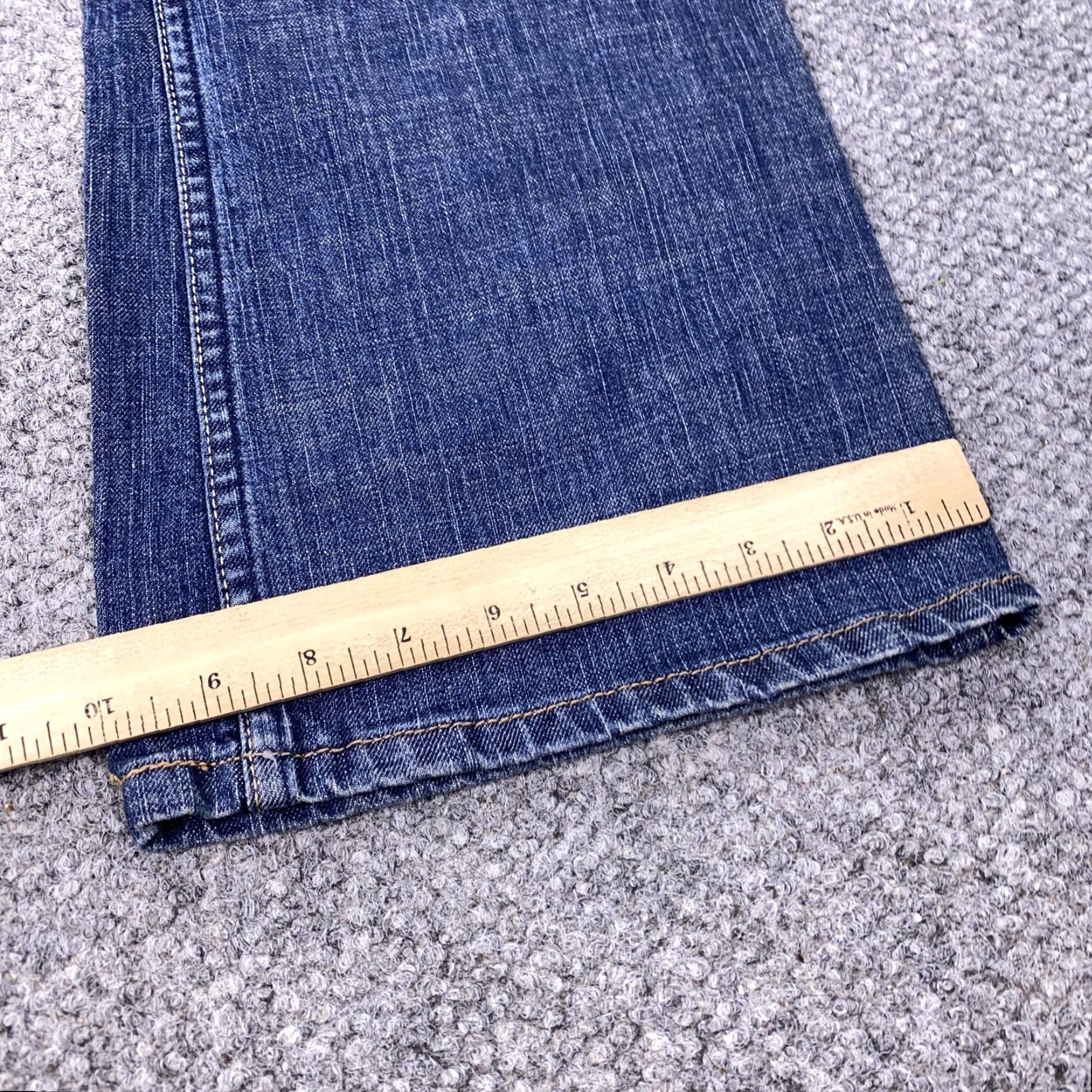 Vintage Signature Levi Strauss Jeans Women 14 Long Blue Low Rise Bootcut Stretch Denim Size 36" / US 14 / IT 50 - 7 Thumbnail