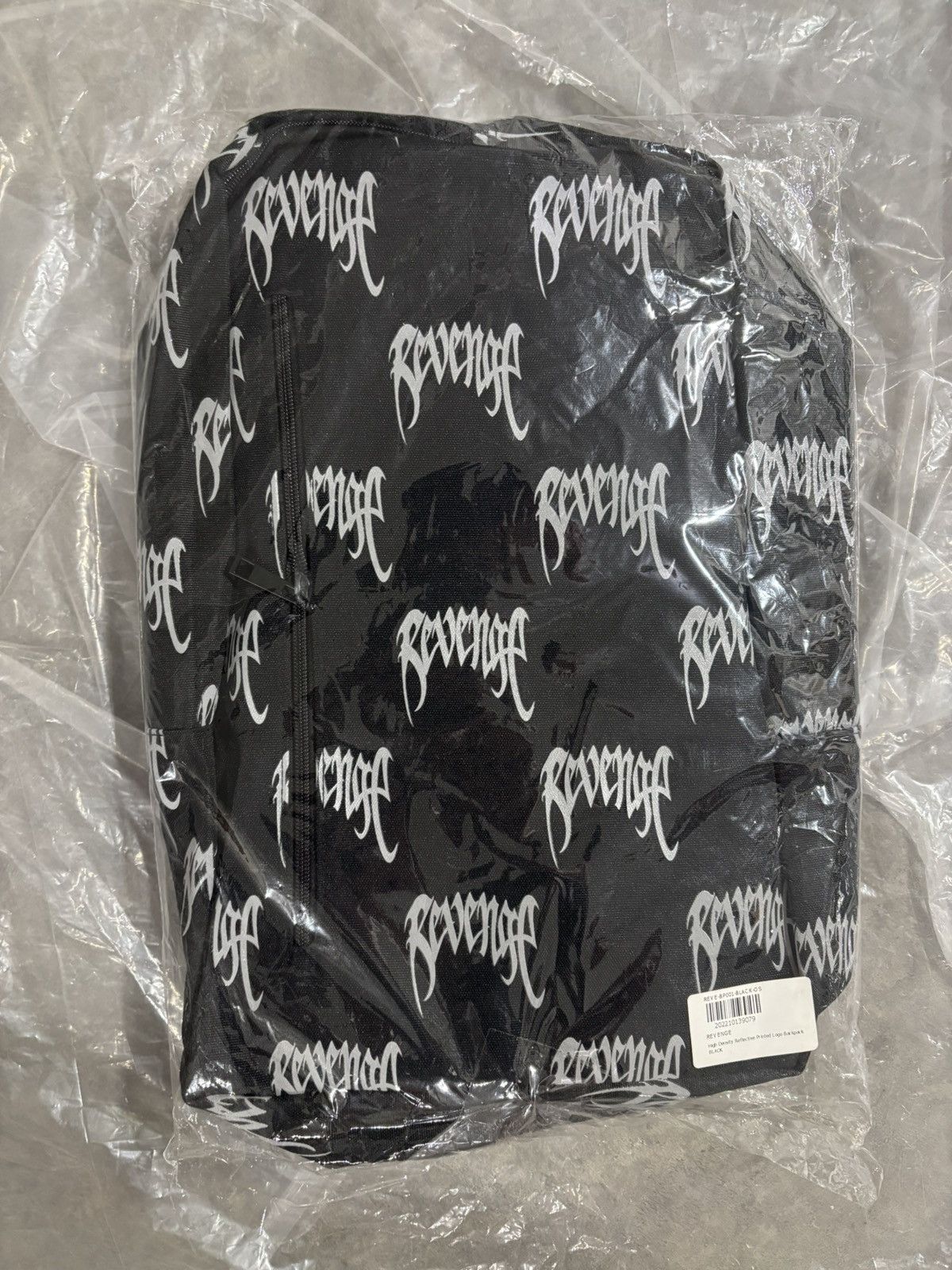 Revenge Allover Reflective Logo Backpack