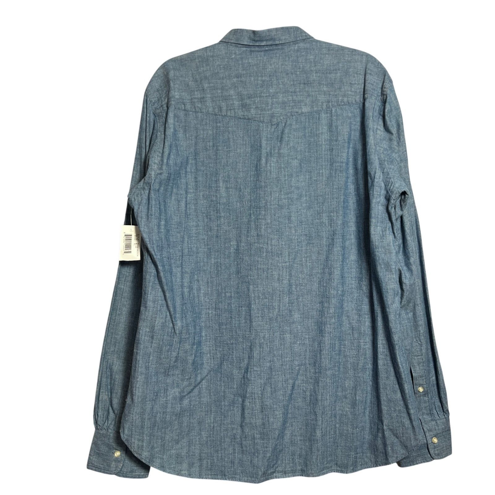 Officine Generale Officine Generale Chambray Shirt Mens XL Blue NWT Size US XL / EU 56 / 4 - 2 Thumbnail