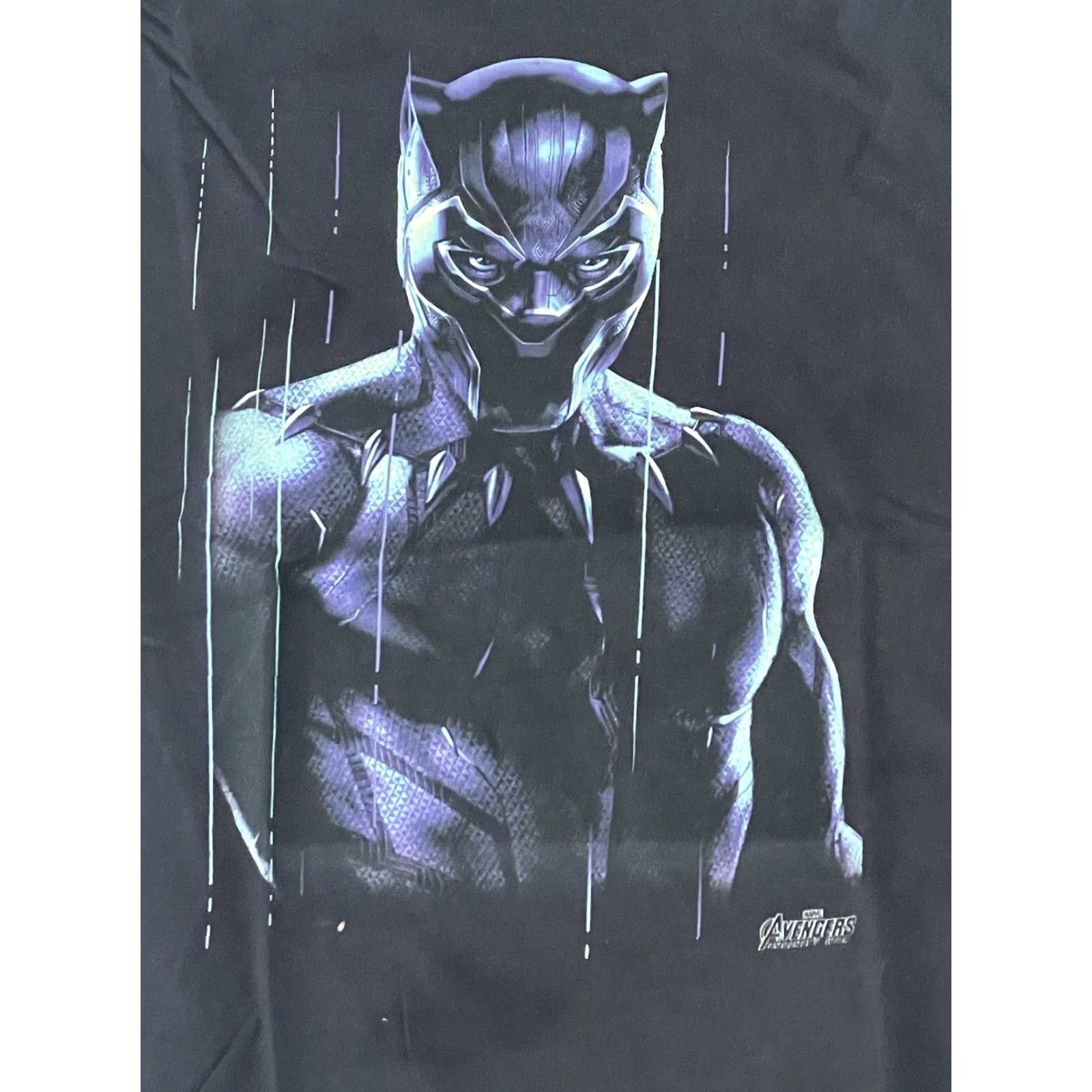 Vintage Marvel T-Shirt Black Panther Infinity War Promo Black Small Mens S Size US S / EU 44-46 / 1 - 2 Thumbnail