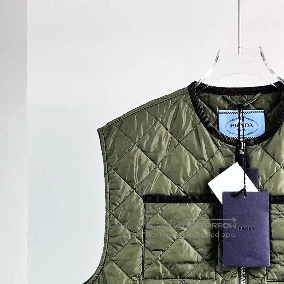 Prada Prada Military Green Padded Short Vest. Size S / US 4 / IT 40 - 6 Thumbnail