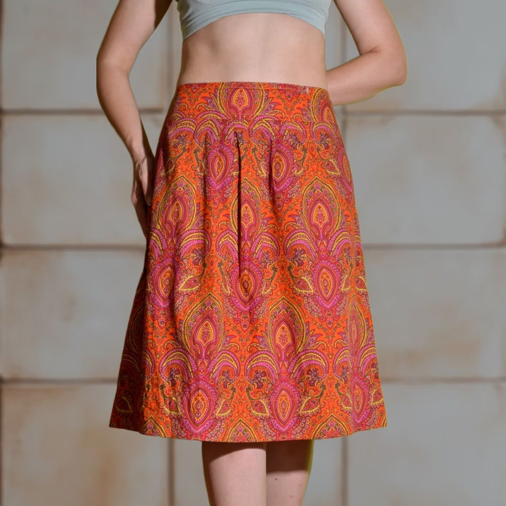 Bogner Bogner Skirt A-Line Womens Size 40 Multicoloured Cotton Knee Length Casual Size 27" / US 4 / IT 40 - 1 Thumbnail