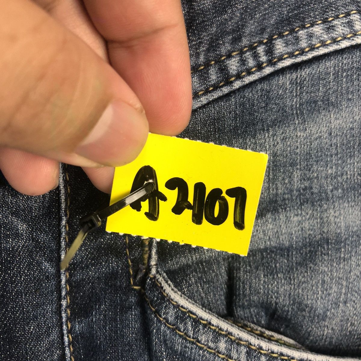 Japanese Brand Even River Black Distressed Denim Pants #A2107 Size US 30 / EU 46 - 14 Thumbnail