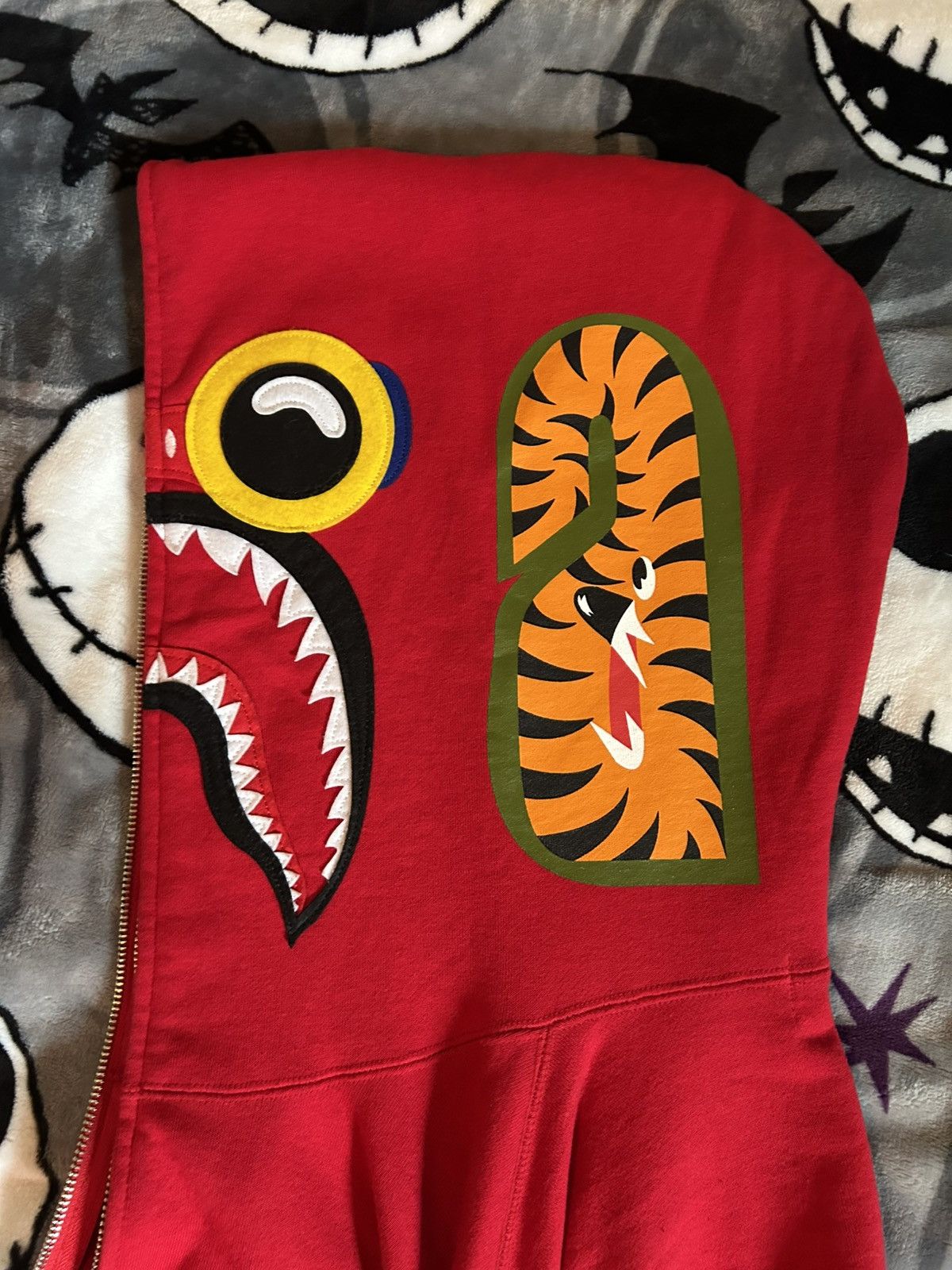 Bape BAPE × HEBRU BRANTLEY FLYBOY Shark Full Zip Hoodie Size US XL / EU 56 / 4 - 4 Thumbnail