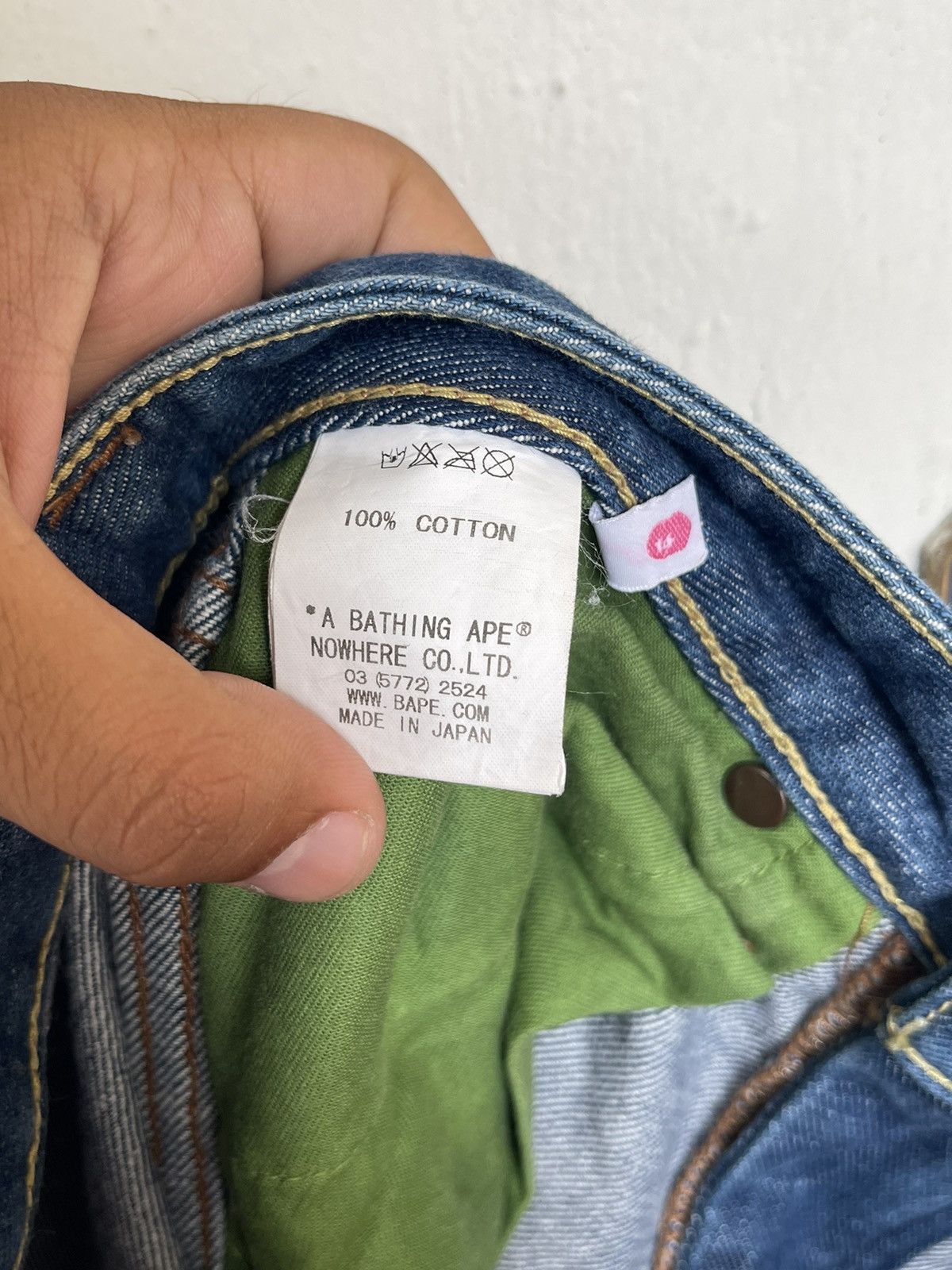 Bape Bape OG Spellout Logo Denim Size 30" / US 8 / IT 44 - 11 Thumbnail