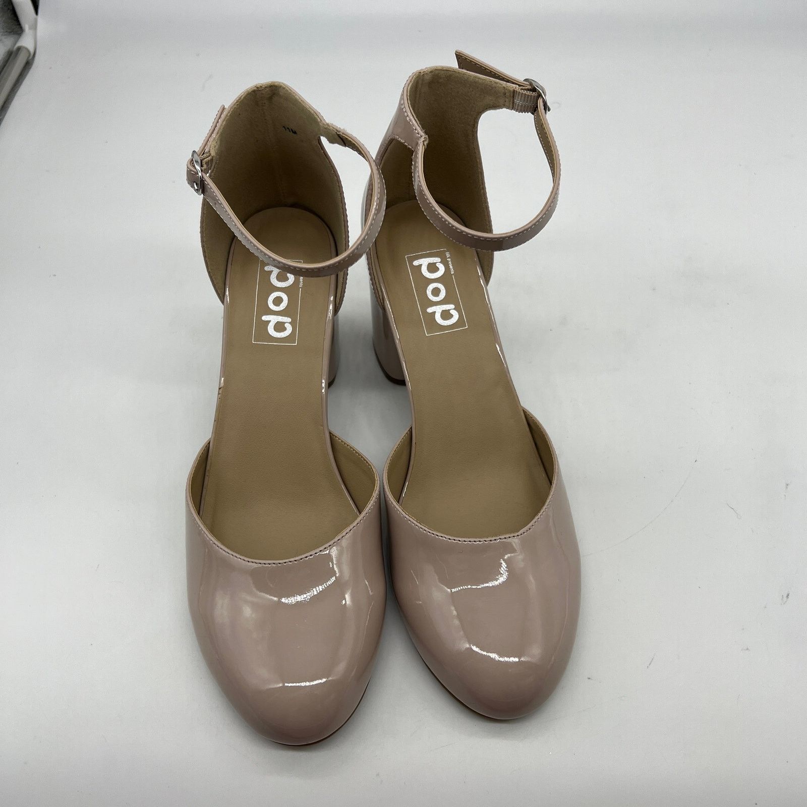 Other Pop Womens Gal Block Heel Nude Pumps Size 11M Size US 11 / IT 41 - 3 Thumbnail