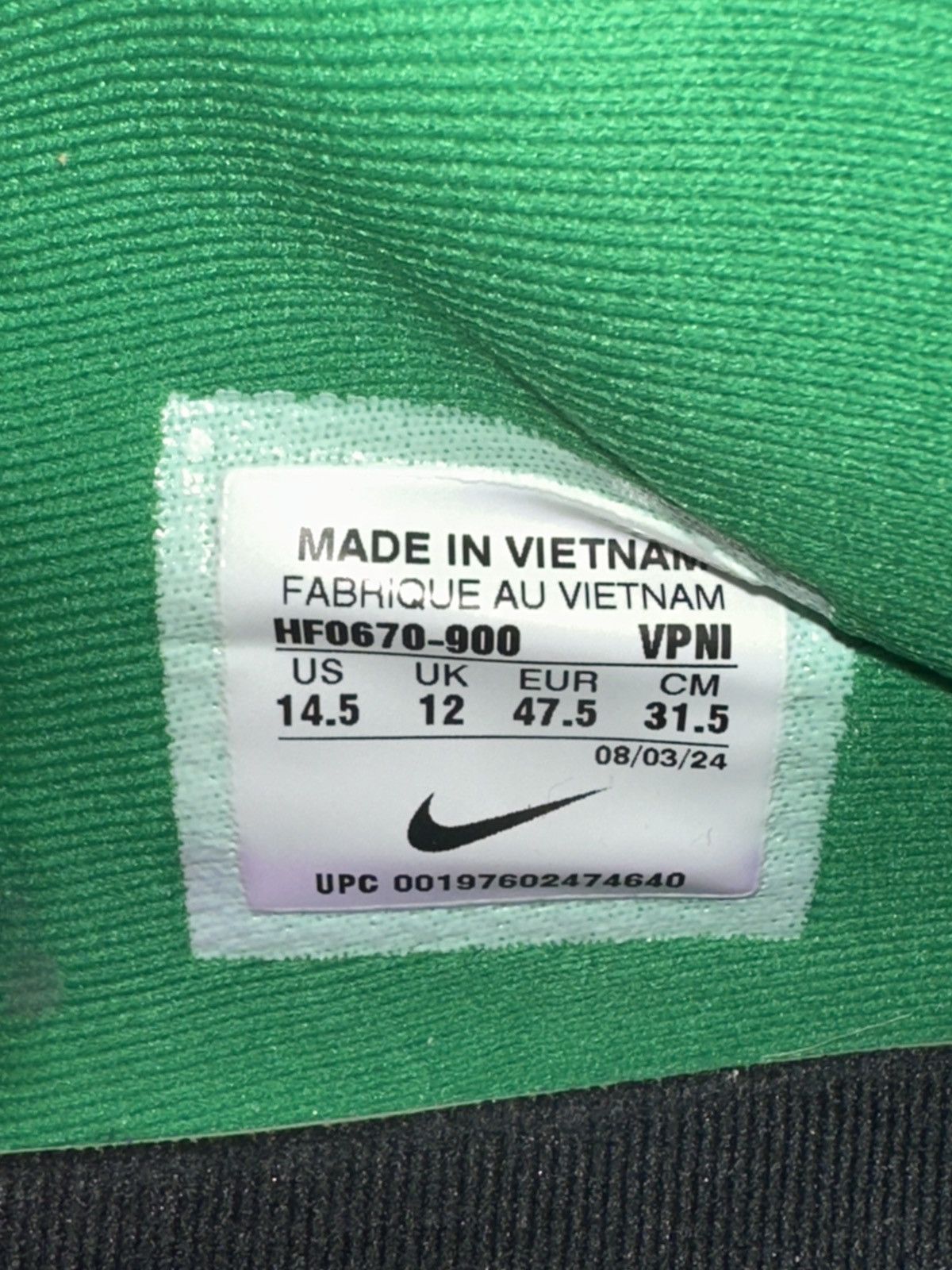 Nike Nike Custom Mismatch “What The” Sabrina 2, Size 13 Size US 13 / EU 46 - 6 Thumbnail