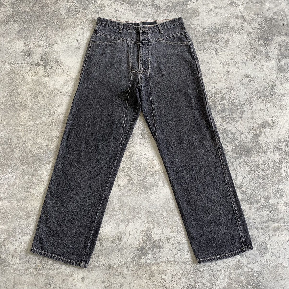 Marithe + Francois Girbaud 2000’s MFG Relaxed Fit Ash Grey Work Denim Jeans Size US 32 / EU 48 - 1 Thumbnail