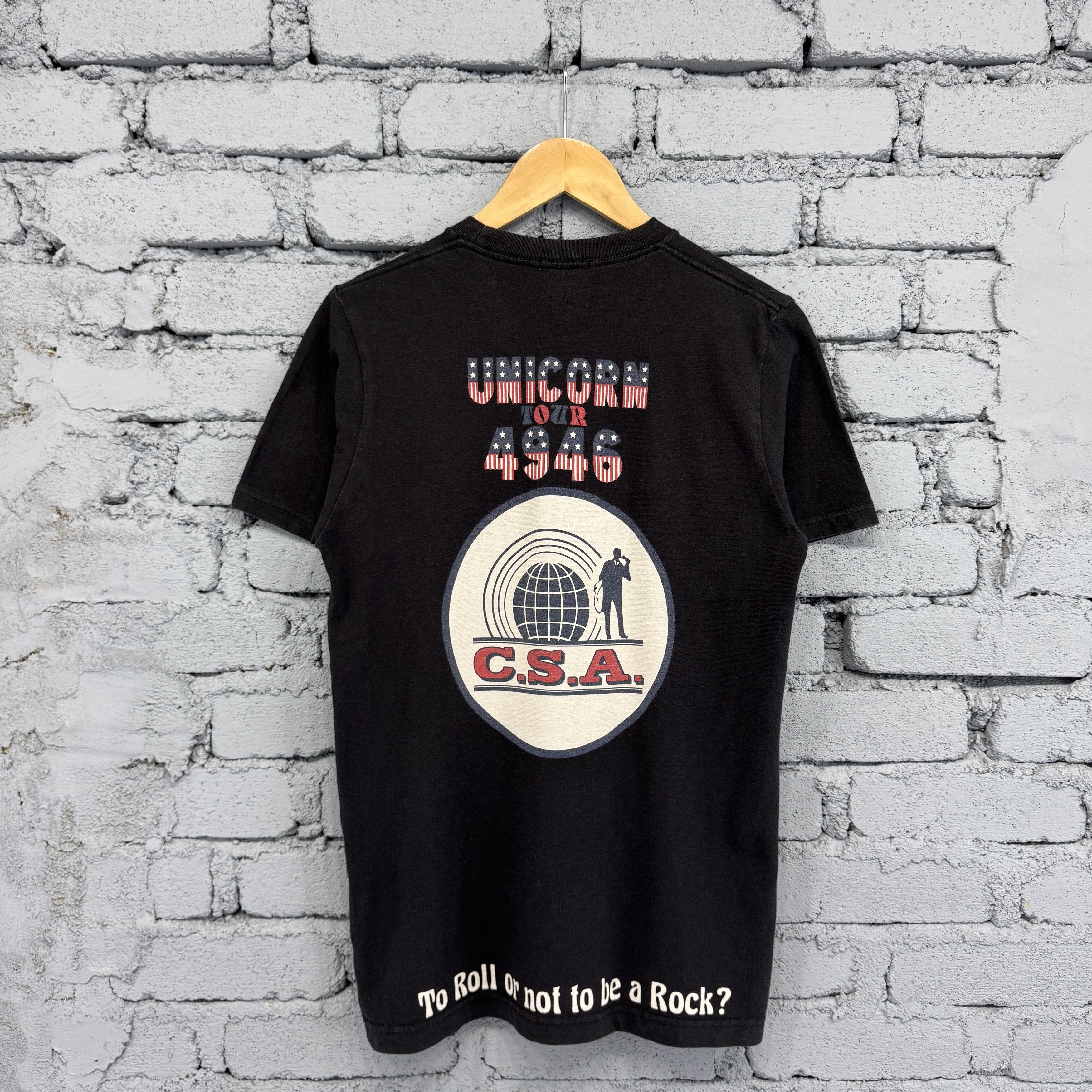 Vintage Rare Uniqlo Unicorn Tour 4946 C.S.A Sunfaded Tshirt Size US M / EU 48-50 / 2 - 1 Thumbnail