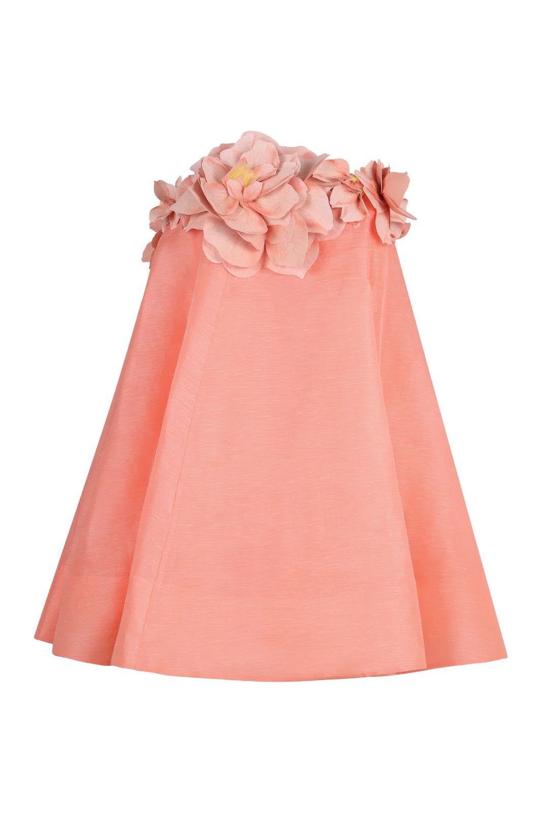 Zimmermann oc11z0525 Floral Detailed Mini Dress in Pink Size L / US 10 / IT 46 - 1 Thumbnail