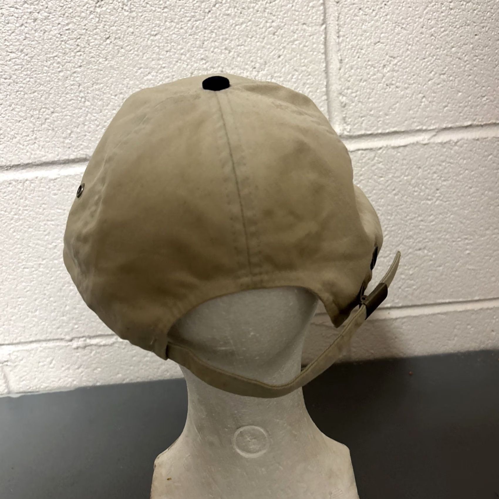 Walmart VINTAGE Walmart Supercenter Hat Cap Beige Blue Embroidered Advertising 90s Mens Size ONE SIZE - 5 Thumbnail