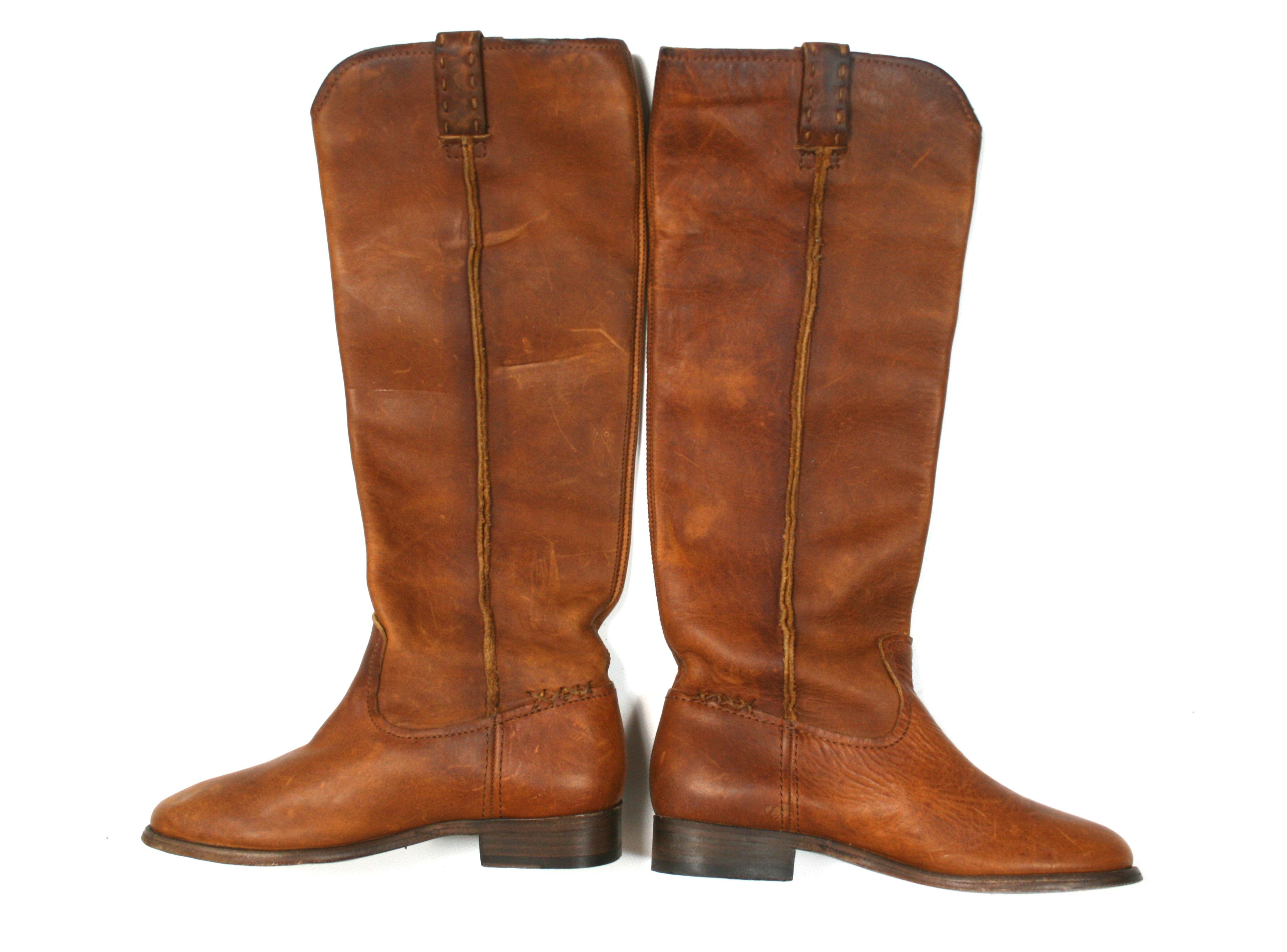 Frye Cowboy High Boots Made in Mexico Size US 5.5 / IT 35.5 - 2 Thumbnail
