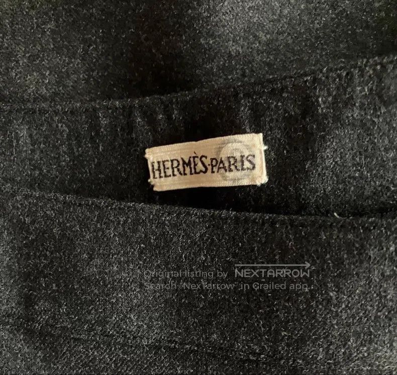 Hermes Hermes H-Button Side Zip Wool Skirt Size 27" / US 4 / IT 40 - 3 Thumbnail