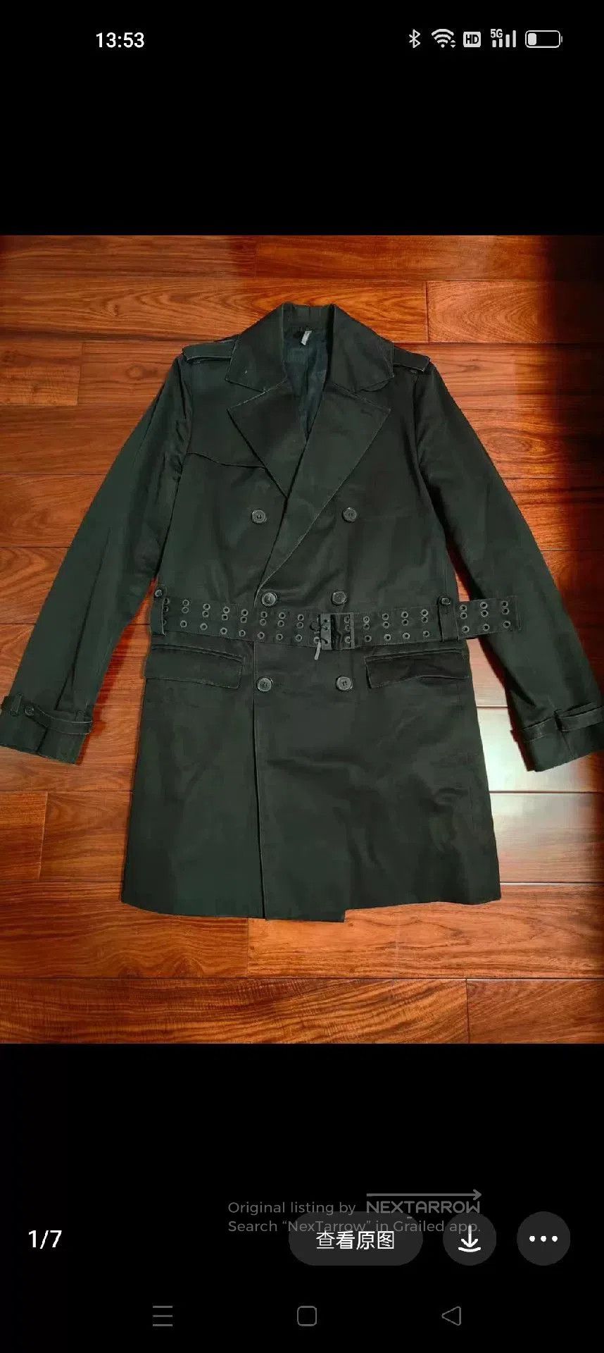 Hedi Slimane Dior 03AW Luster Trench Coat 46. Size US S / EU 44-46 / 1 - 9 Thumbnail