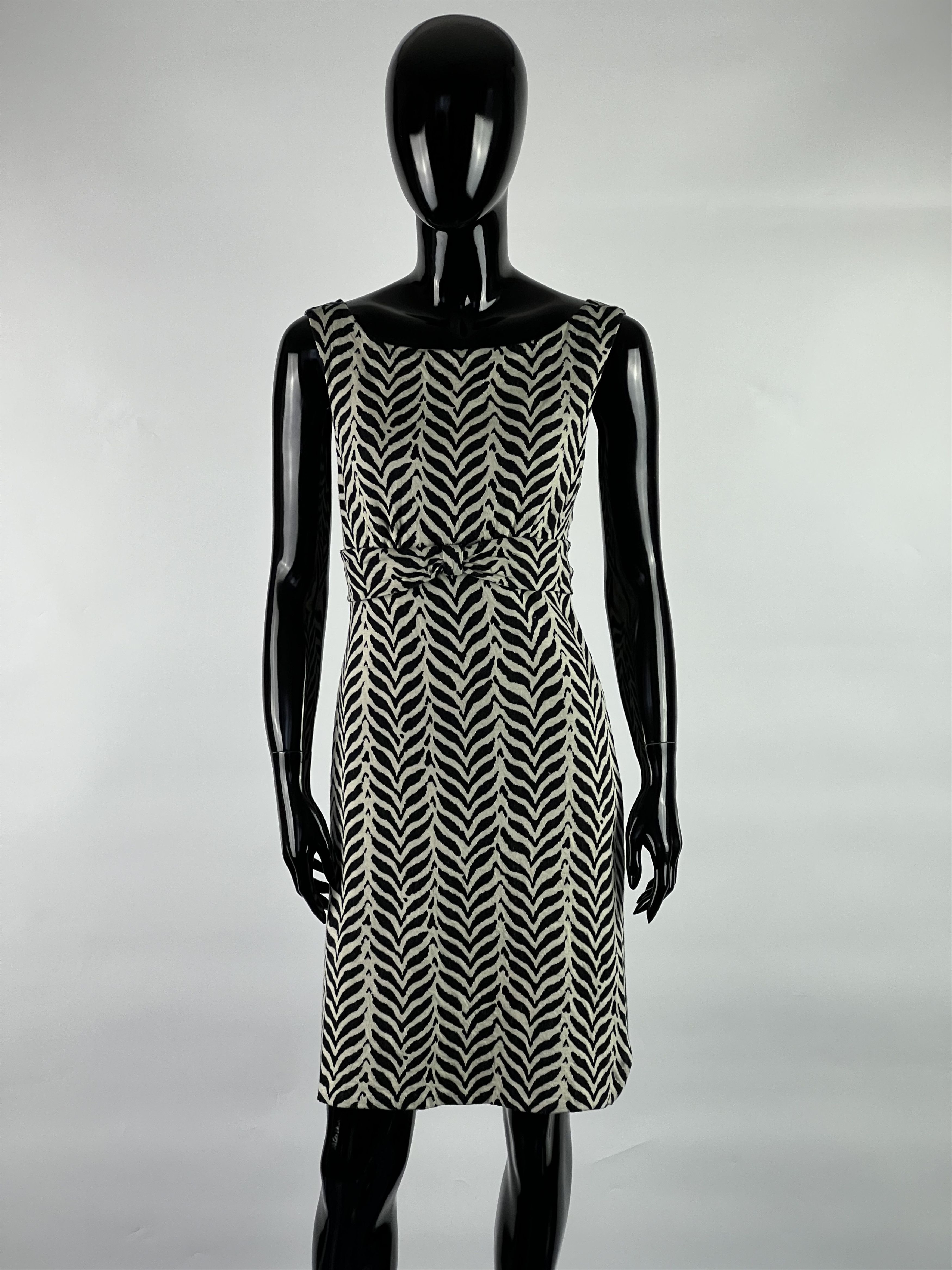 Diane von Furstenberg × Vintage VTG Diane Von Furstenberg Cotton Sleeveless Belted Dress US6 Size M / US 6-8 / IT 42-44 - 1 Thumbnail
