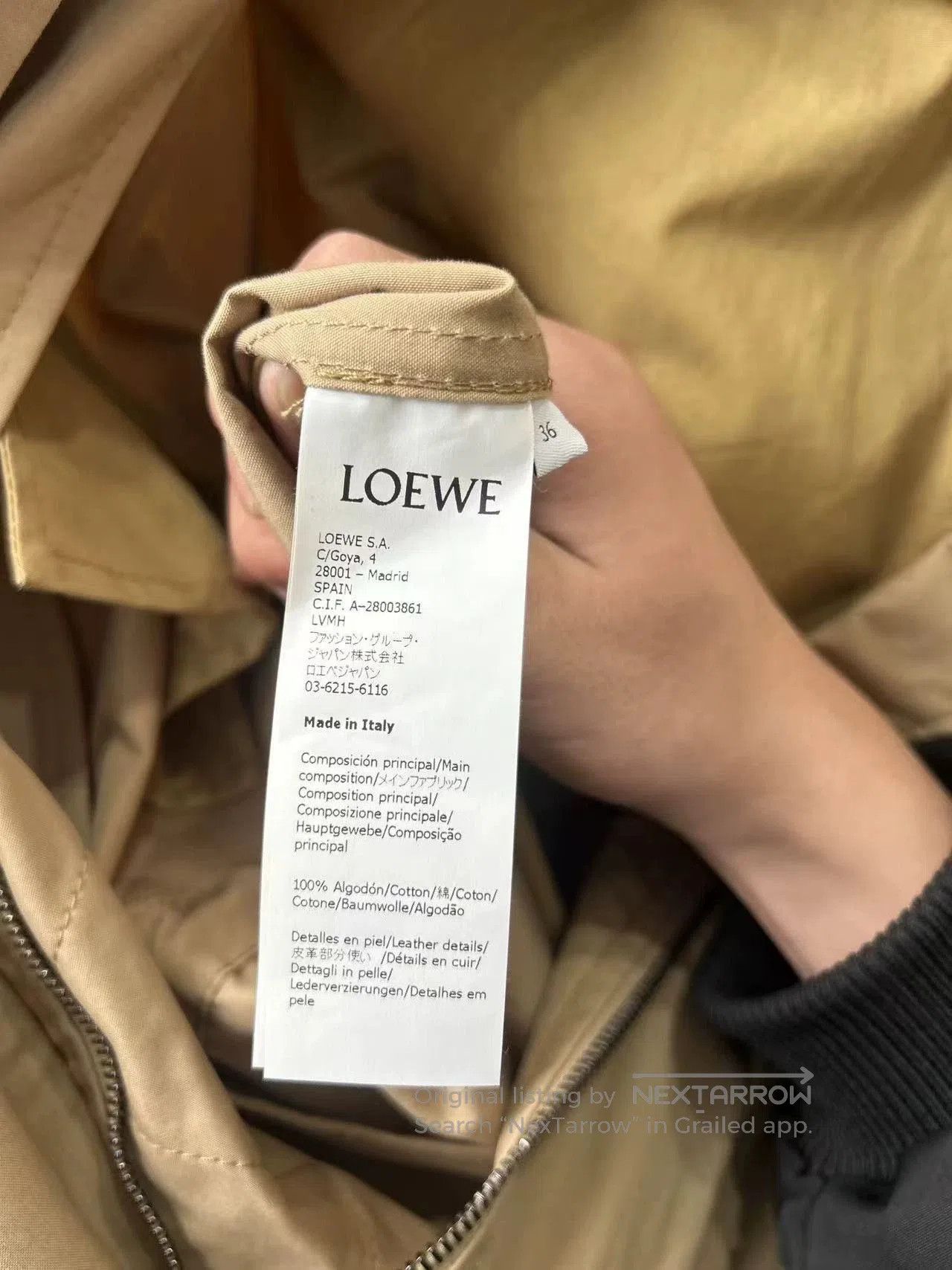 Loewe Loewe Leather Patch Pocket Trench Coat. Size US S / EU 44-46 / 1 - 4 Thumbnail