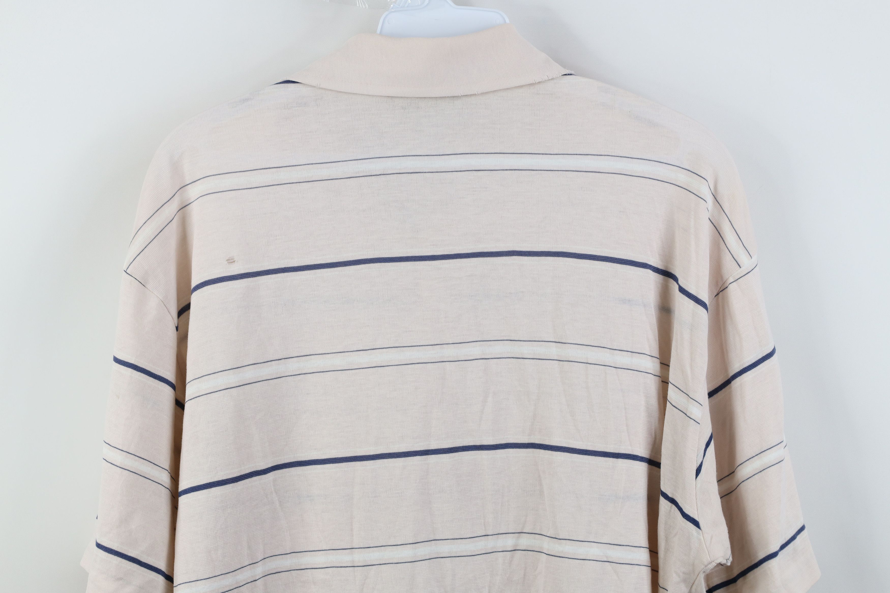 Vintage Vintage 70s Streetwear Striped Knit Collared Golf Polo Shirt Size US L / EU 52-54 / 3 - 15 Thumbnail