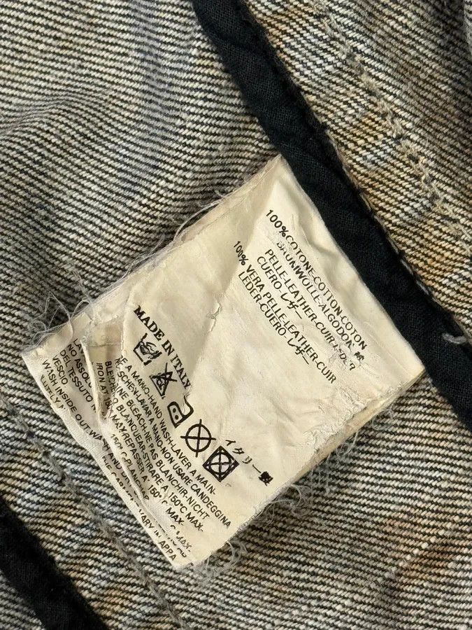 Designer × Dsquared2 × Vintage FW2005 Dsquared2 Jesus Lord Peace Cropped Denim Jacket Size XS / US 0-2 / IT 36-38 - 8 Thumbnail