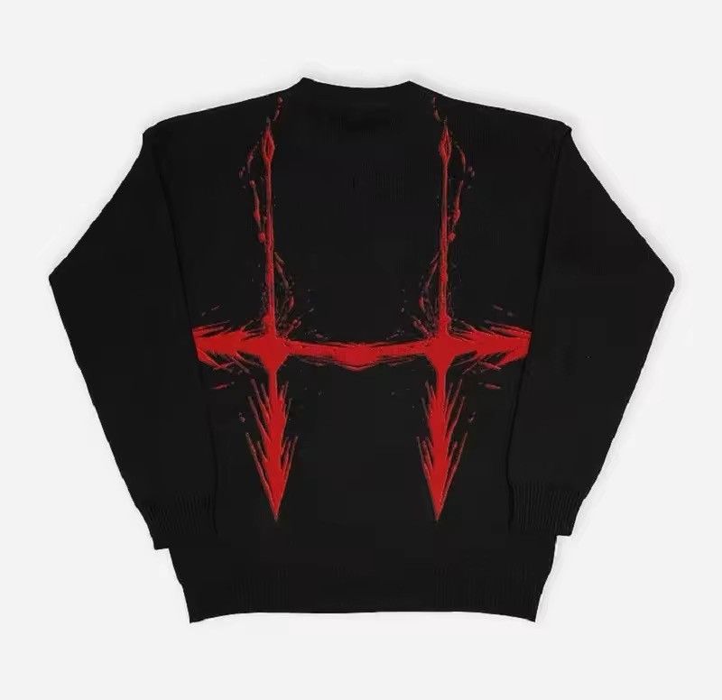 Other Harajuku Japanese Anime Graphic Print Knitted Sweater Size US XL / EU 56 / 4 - 2 Thumbnail