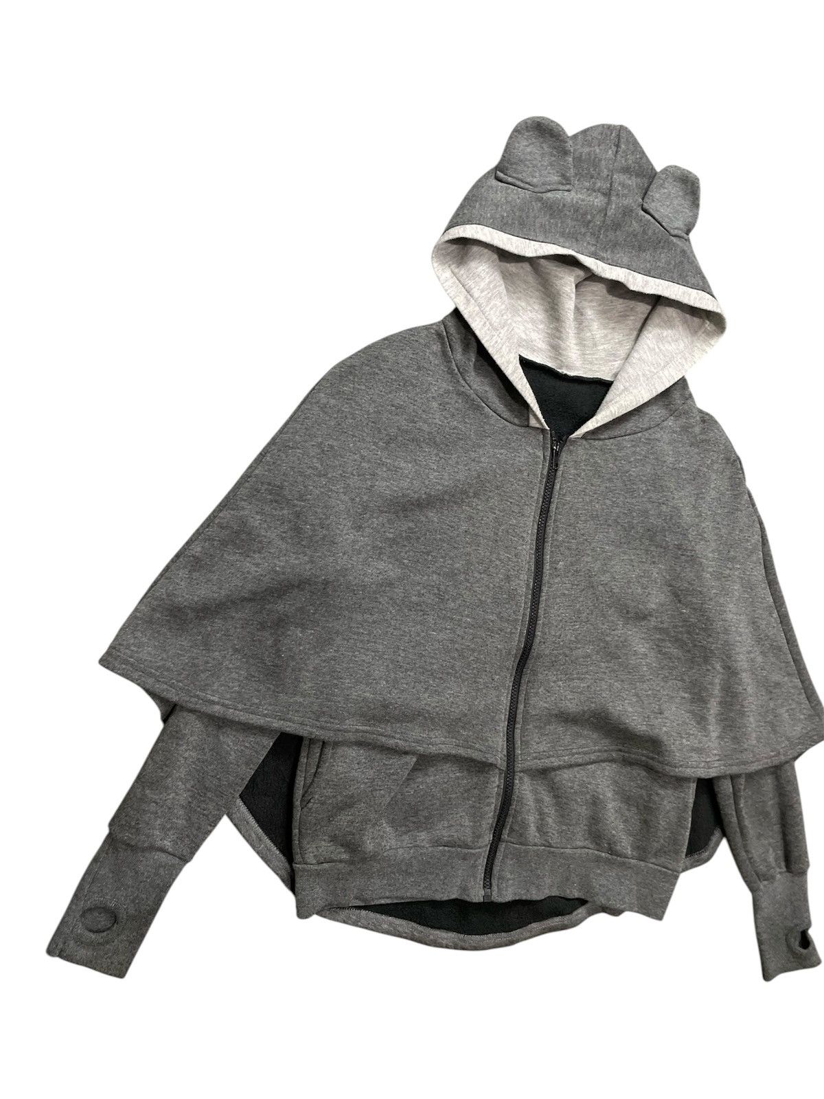Japanese Brand ARCHIVE UNKNOWN BRAND BAT HOODIE ISSEY MIYAKE MERCI STYLE Size US M / EU 48-50 / 2 - 4 Thumbnail