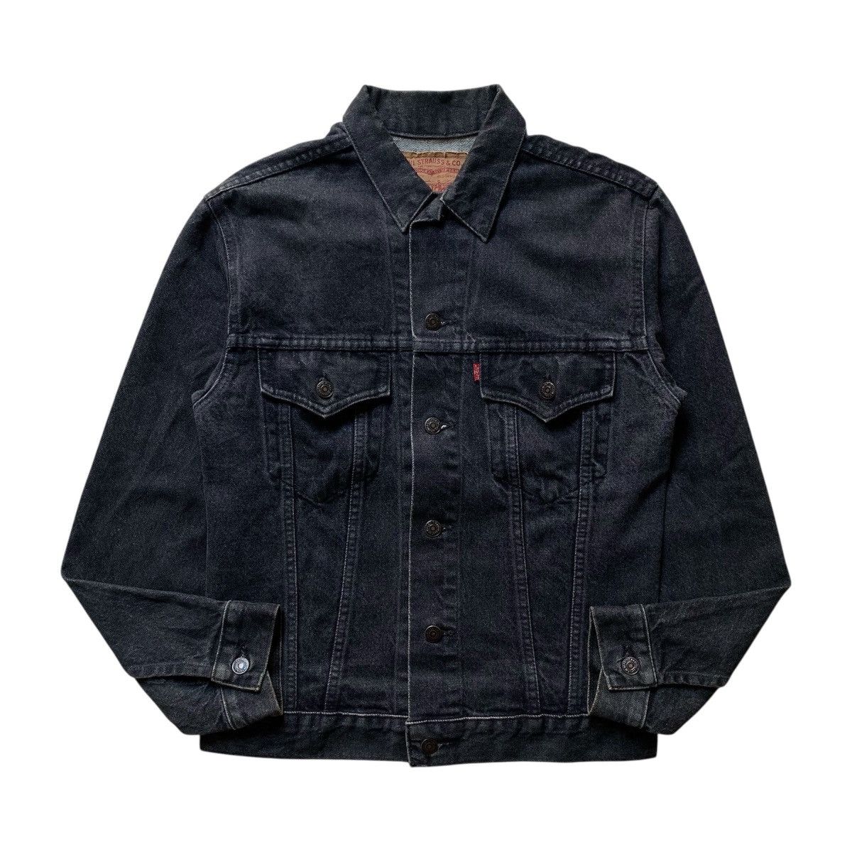 Levi's Vtg 90s Levi's Denim Jacket Black Wash Size US M / EU 48-50 / 2 - 1 Thumbnail