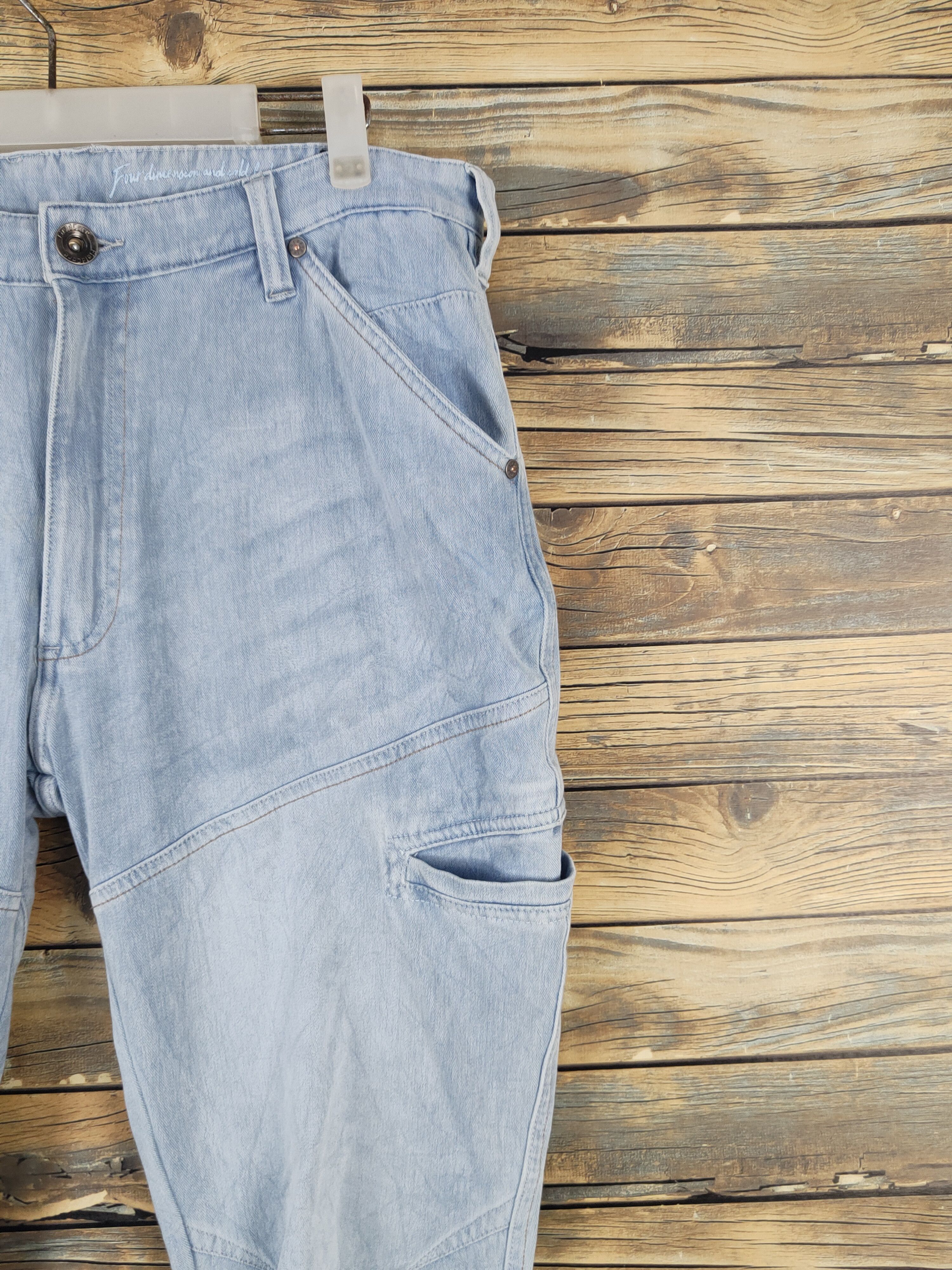 Japanese Brand FieldCore japan Distressed Ripped Soft denim Jeans #W1978 Size US 34 / EU 50 - 5 Thumbnail