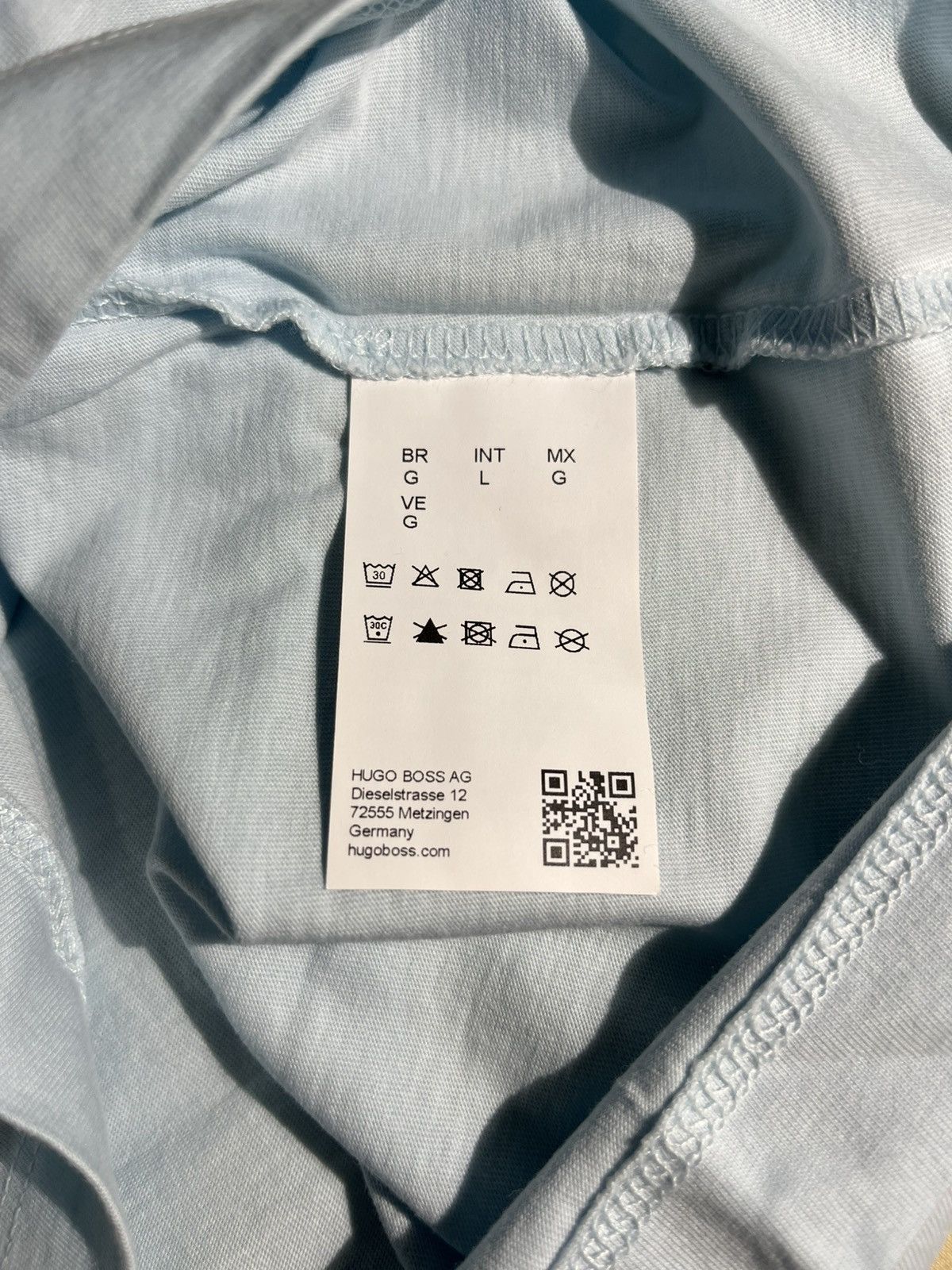 Hugo Boss Hugo Boss Tiburt 244 Light Blue Graphic Men's Large T-Shirt Size US L / EU 52-54 / 3 - 5 Thumbnail